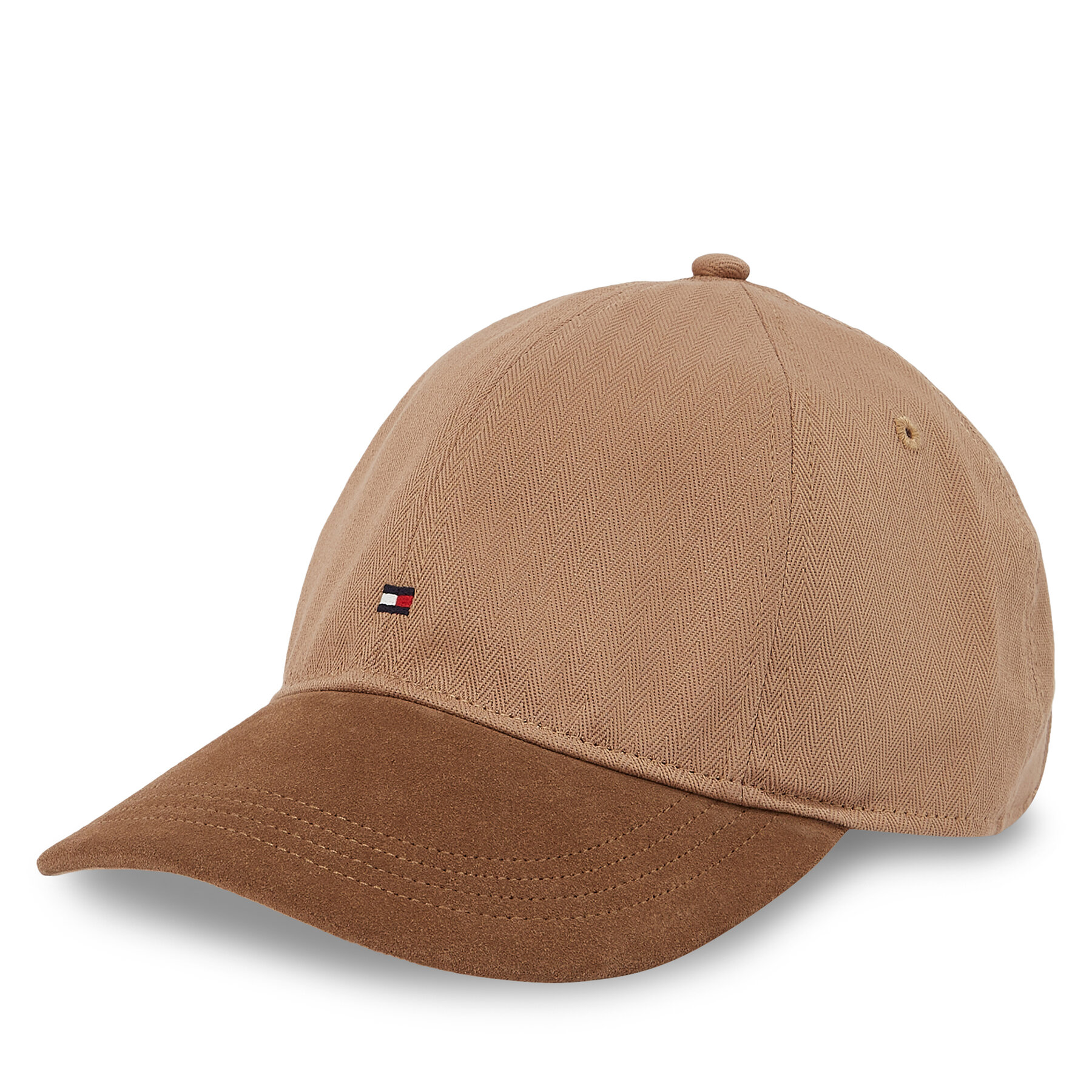 Шапка с козирка Tommy Hilfiger Th Flag Herringbone 6 Panel Cap AM0AM13385 Кафяв