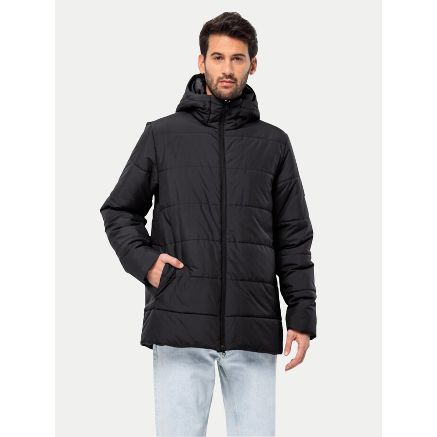 Jack Wolfskin Winterjacke Deutzer 1207451 Schwarz Regular Fit
