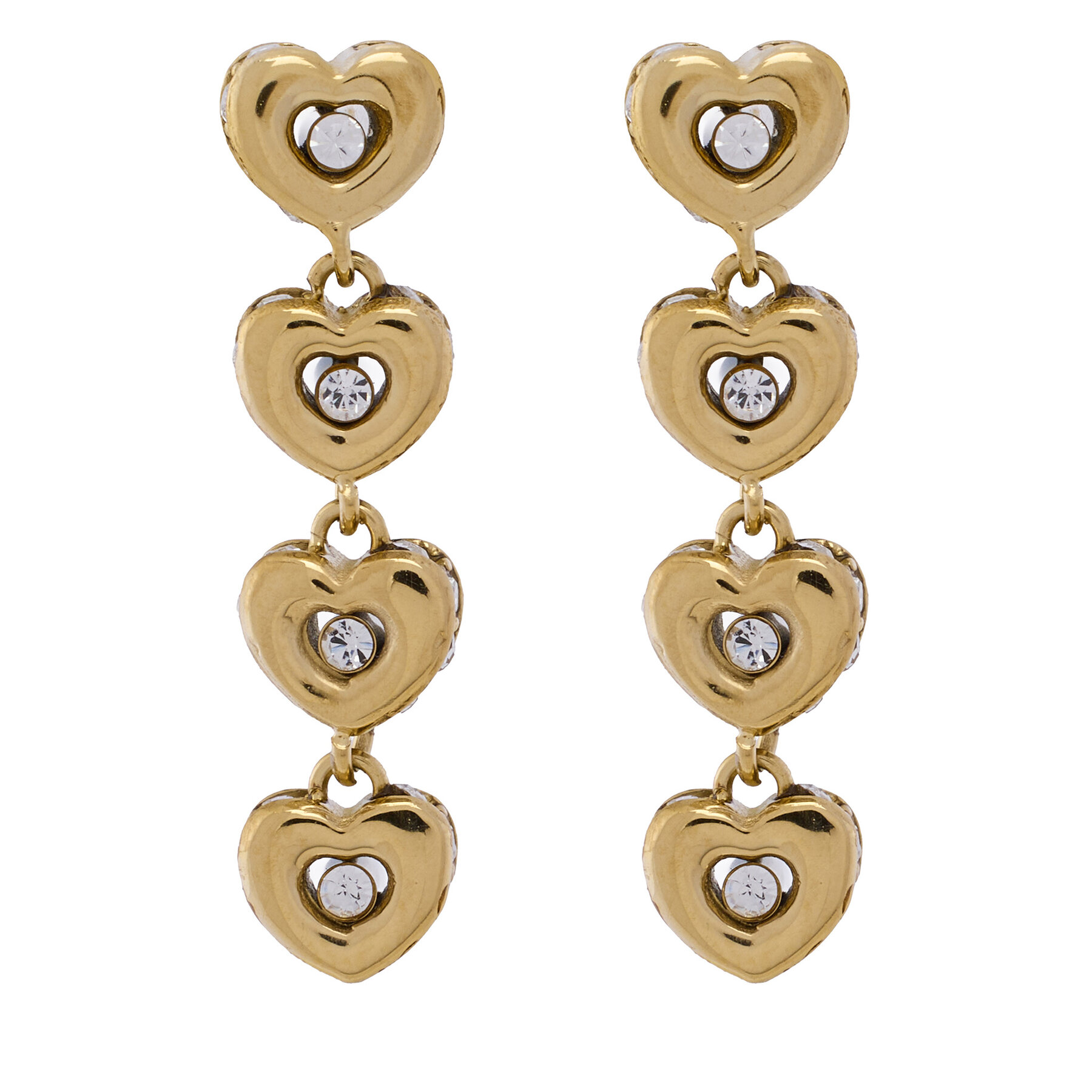 Обици Guess JUBE05 473JW Златист