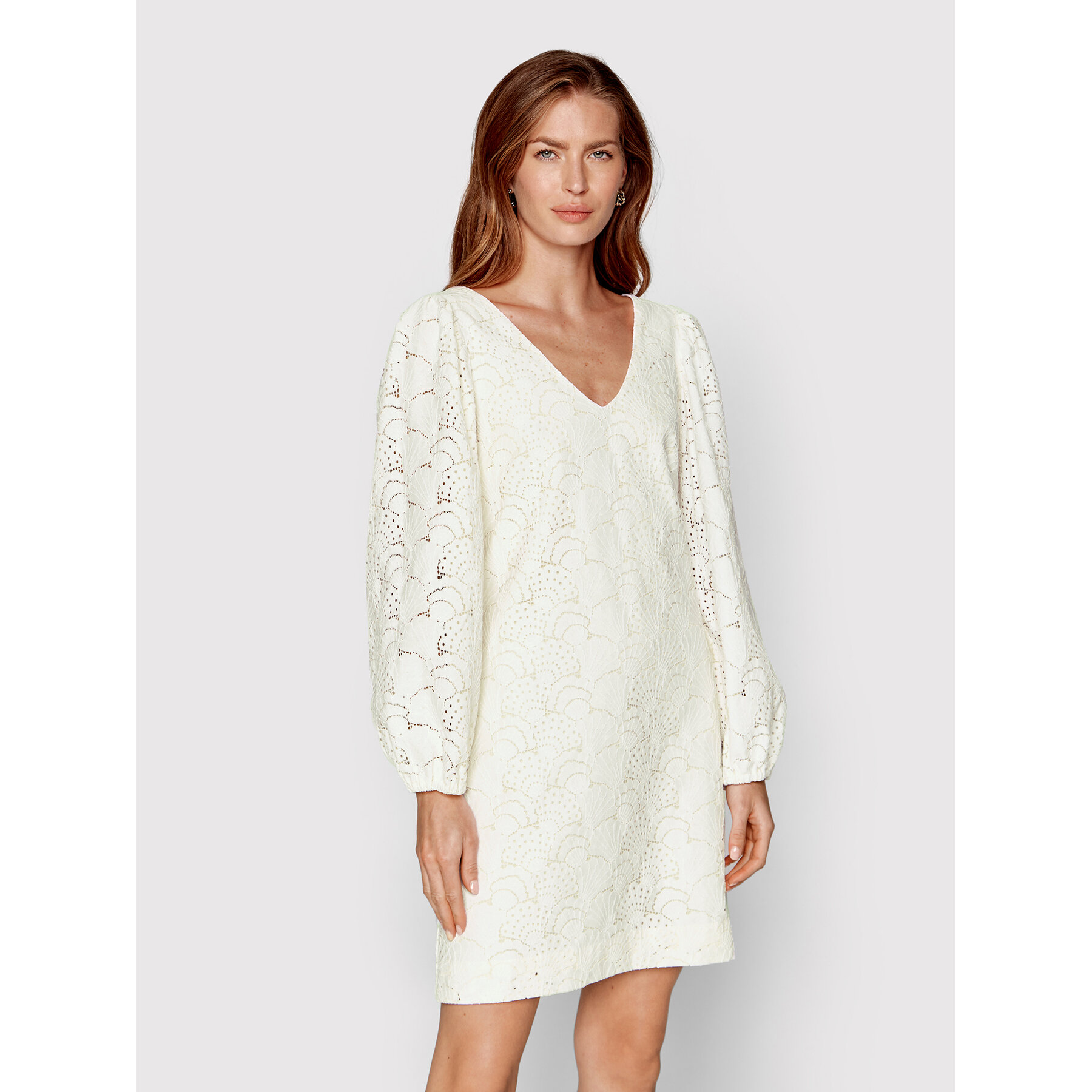 Samsøe Samsøe Sommerkleid Anain F22200158 Weiß Regular Fit