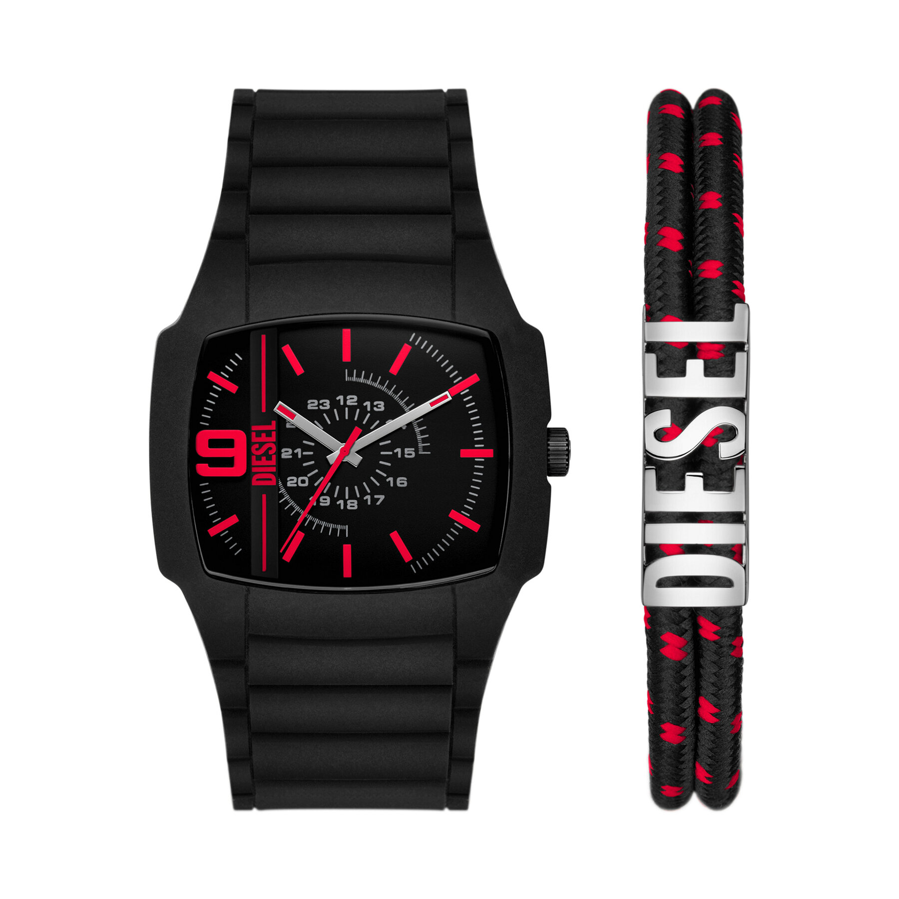 Diesel Ρολόι Diesel Cliffhanger DZ2191SET Μαύρο