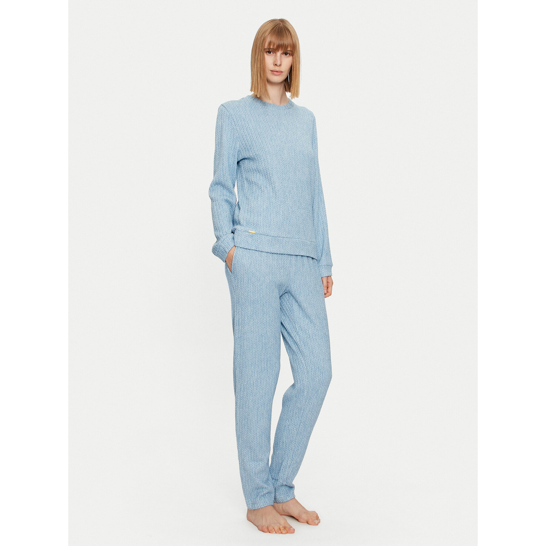 Selmark Πιτζάμα Espiga P6473 Μπλε Regular Fit