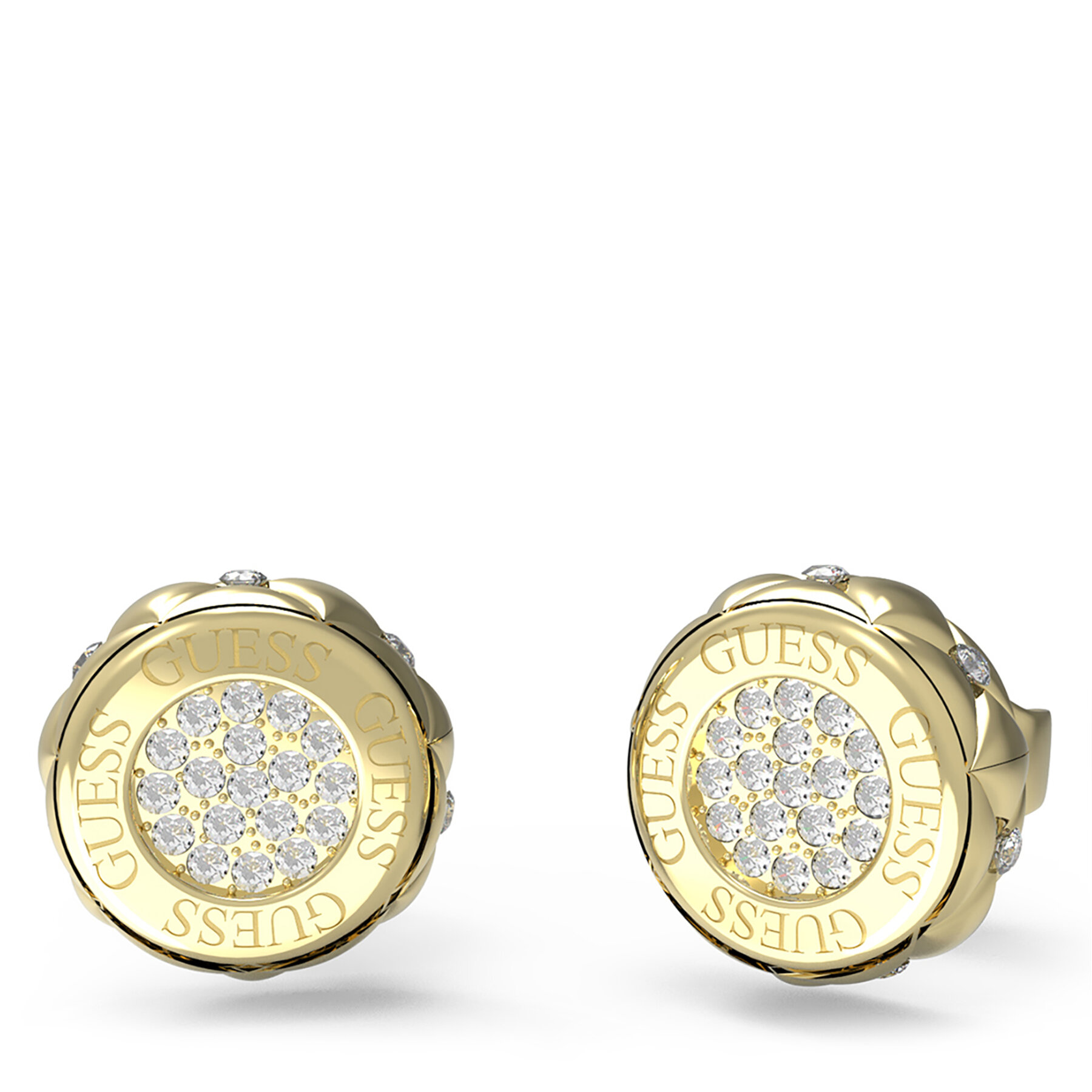 Náušnice Guess JUBE04 595JW Zlatá