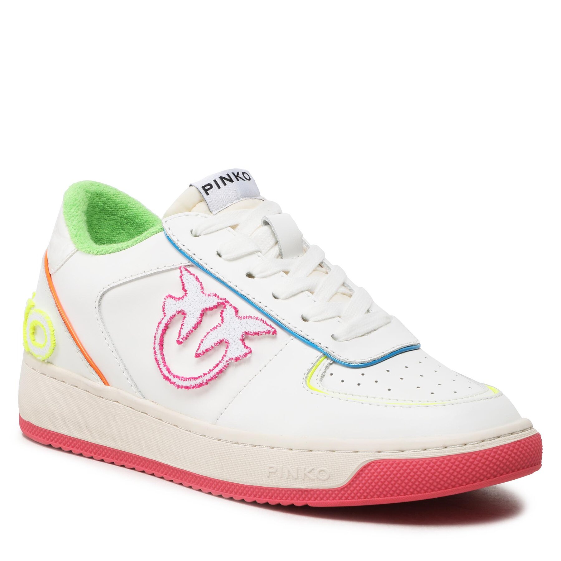 Sneakers Pinko Bondy Sneaker. PE 23 BLKS1 100901 A0WG Bianco/Fux ZW5 100901 imagine super redus 2022