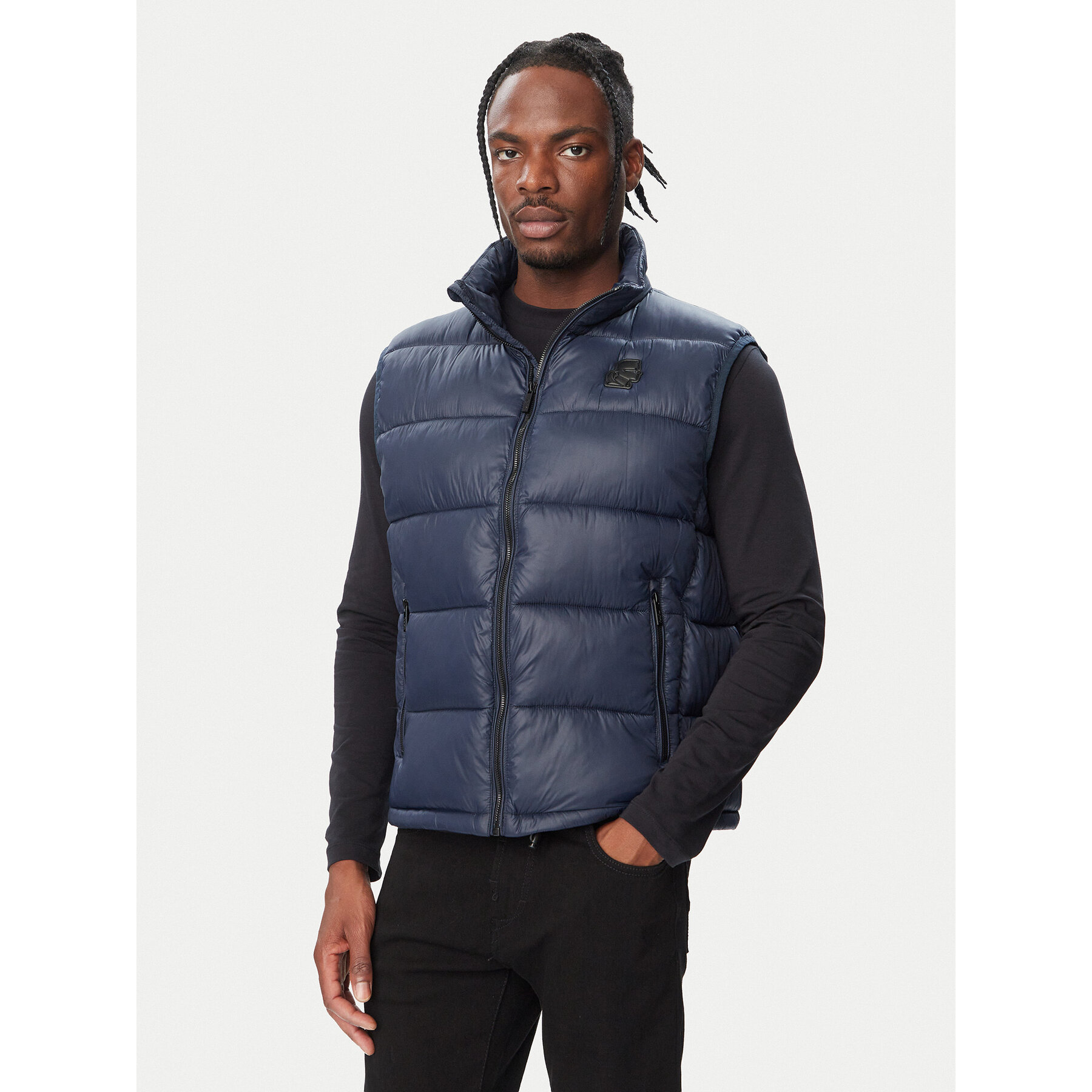 KARL LAGERFELD Weste 505021 564590 Dunkelblau Regular Fit