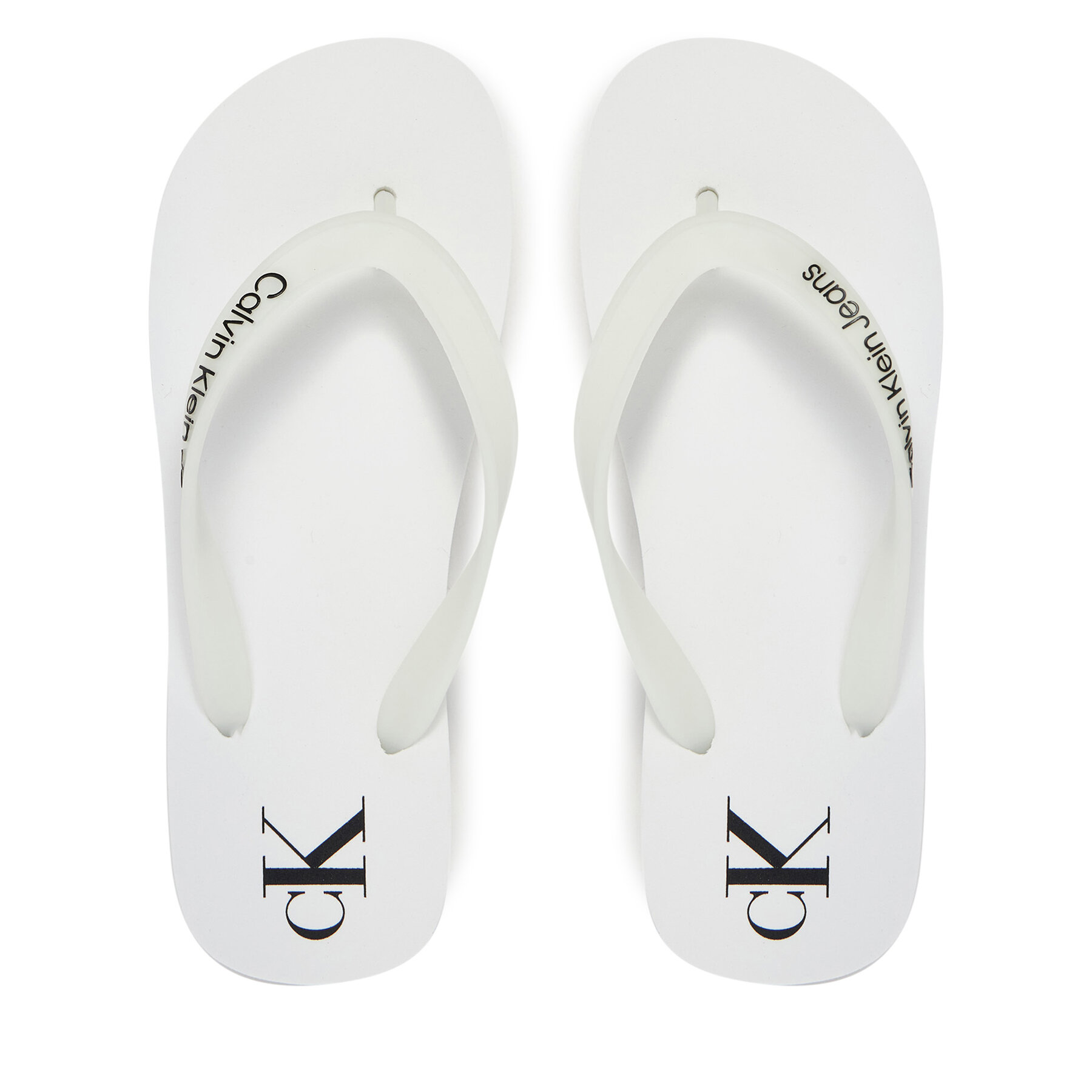 Donna Infradito Calvin Klein Jeans, Taglia 41, Bianco, Beach Sandal Flatform Tpu YW0YW01830, taglia : 41