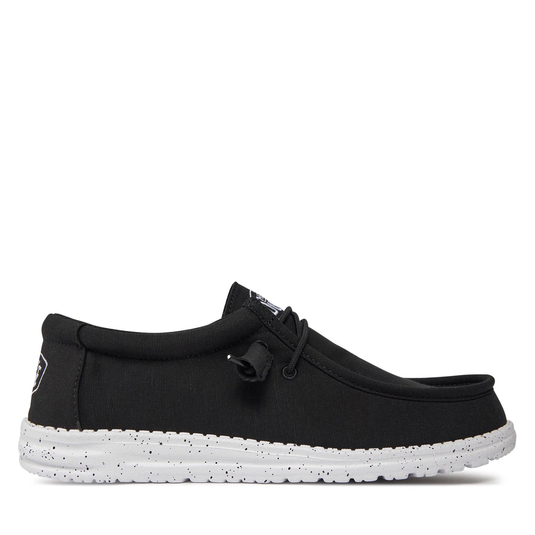 Mocasines Hey Dude Wally Slub 40009-001 Negro