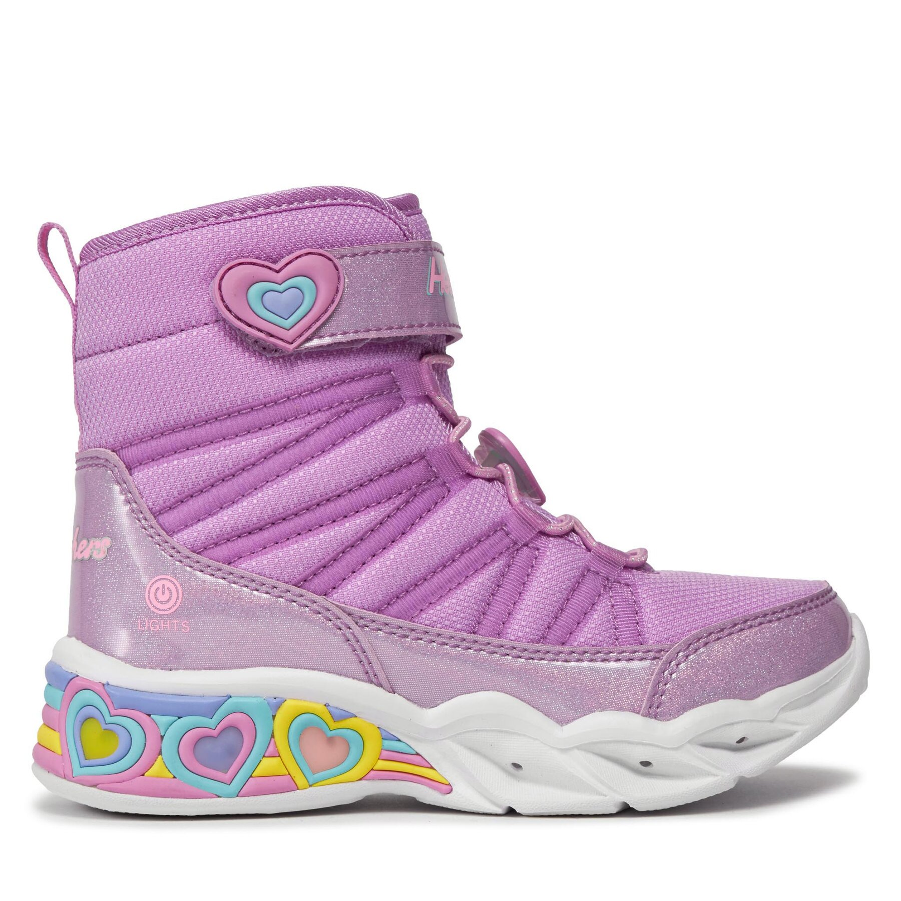 Cizme de zăpadă Skechers Sweetheart Lights 302661L/LVTQ Roz