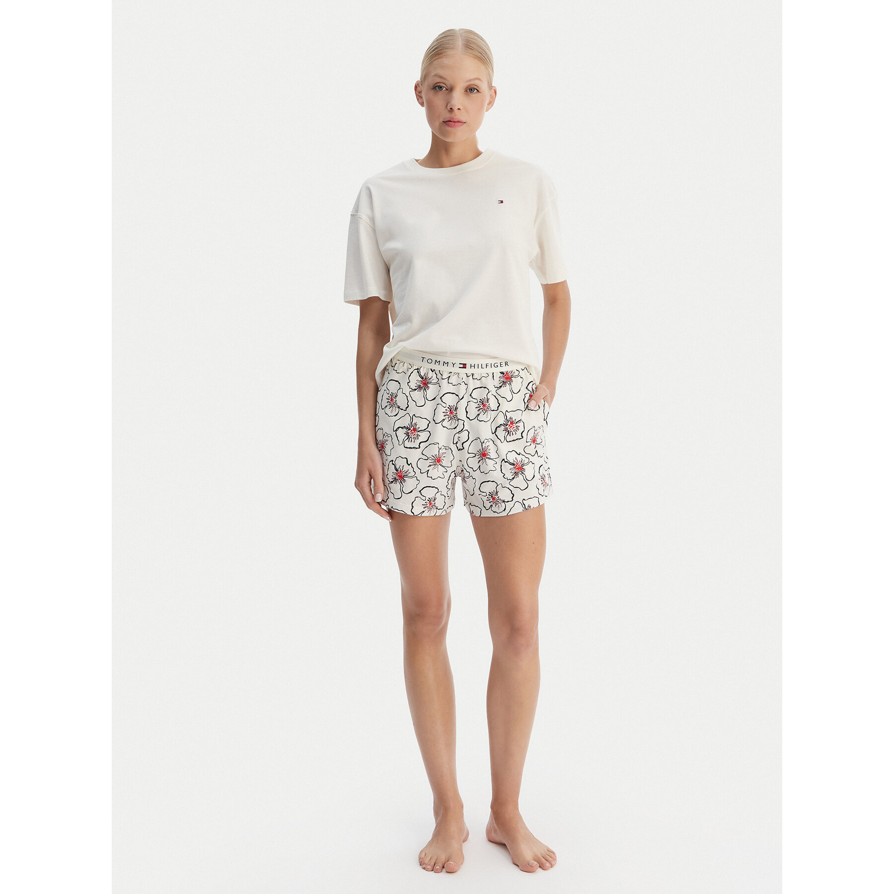 Tommy Hilfiger Pyjama UW0UW05760 Beige Regular Fit