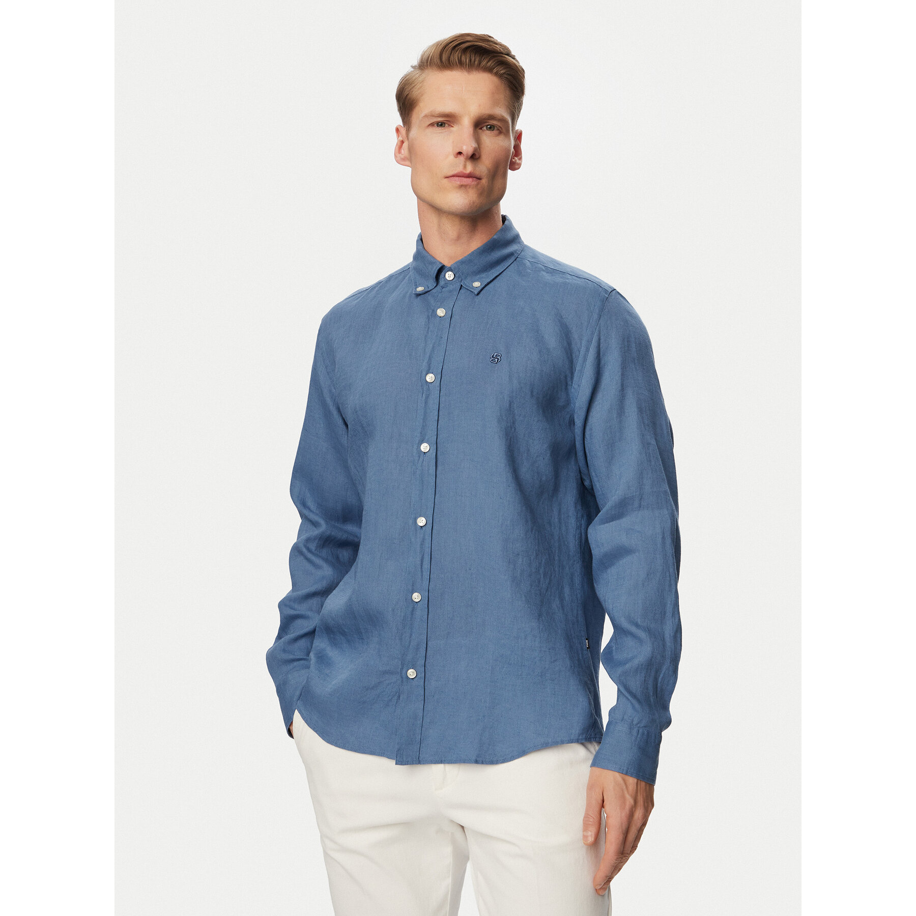 BOSS Hemd H-Liam 50556077 Blau Regular Fit