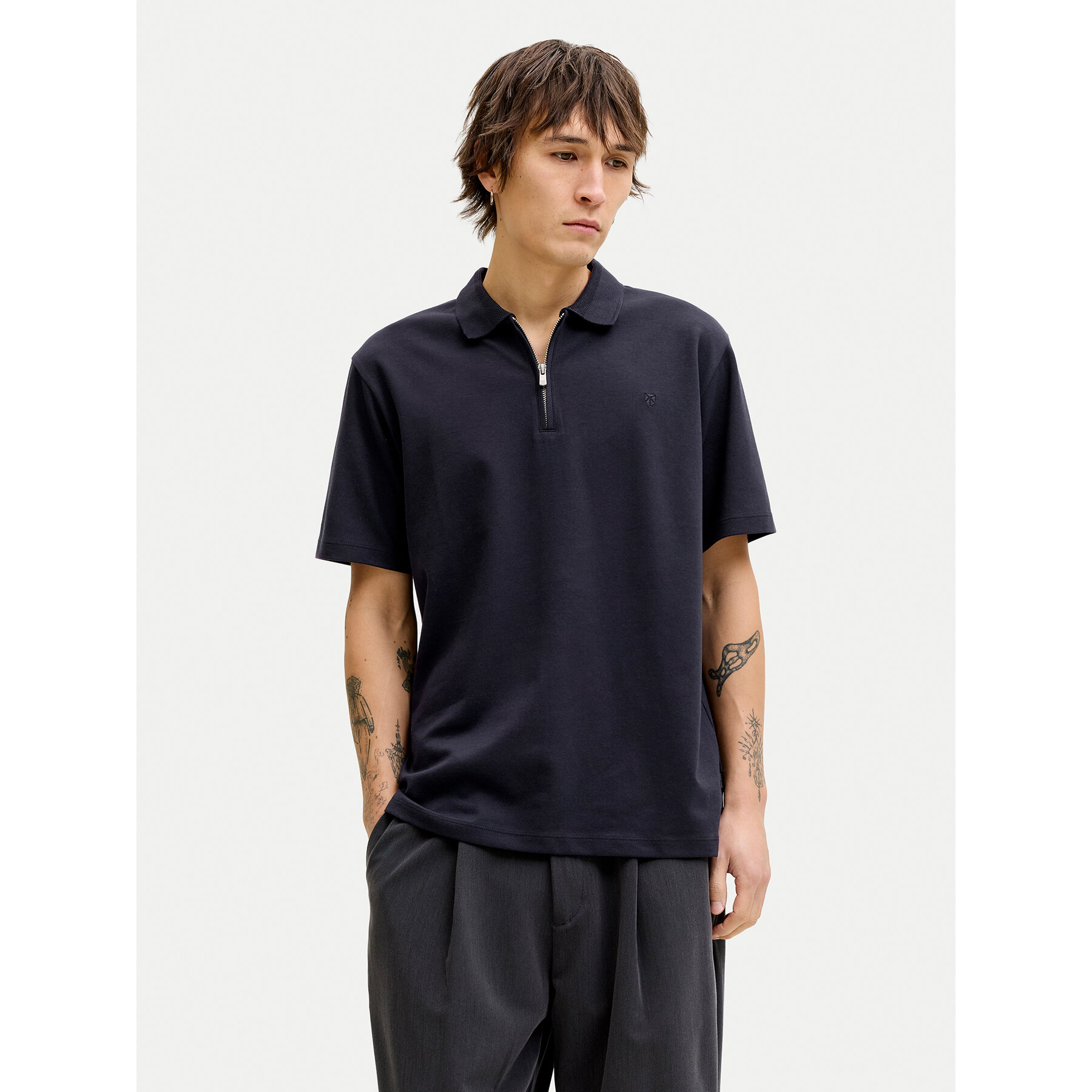 Jack & Jones Polo Blaethan 12292992 Tamnoplava Regular Fit