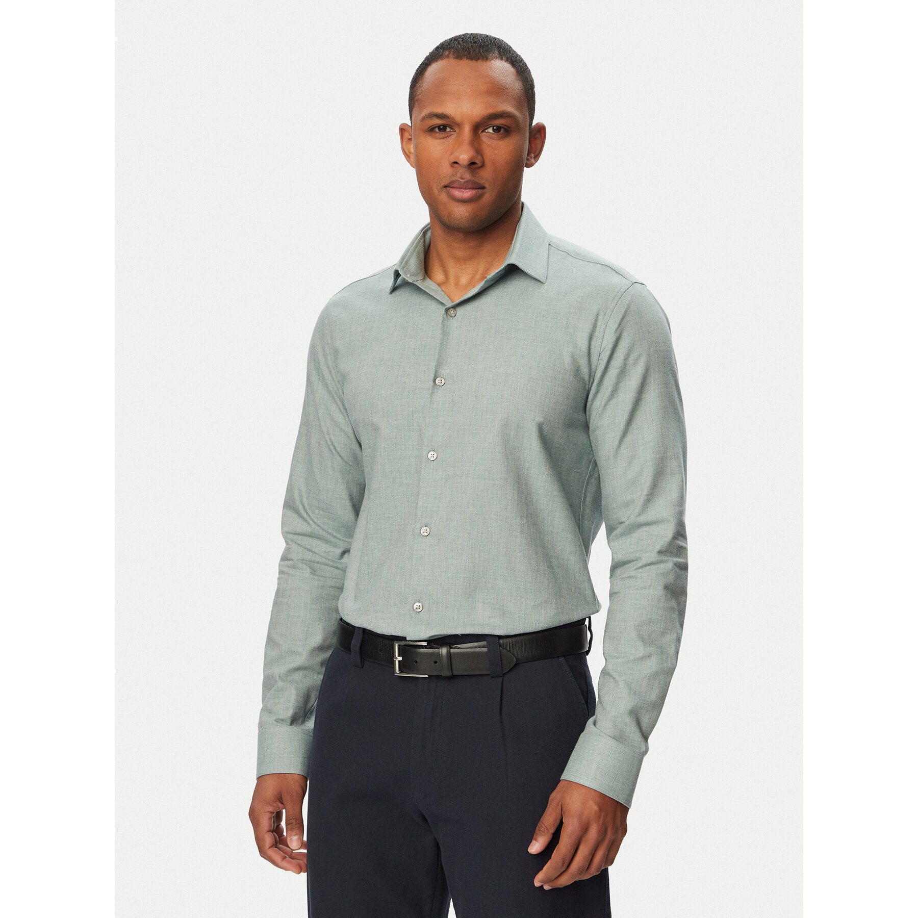 Calvin Klein Hemd LV019EU148 Hellgrün Slim Fit