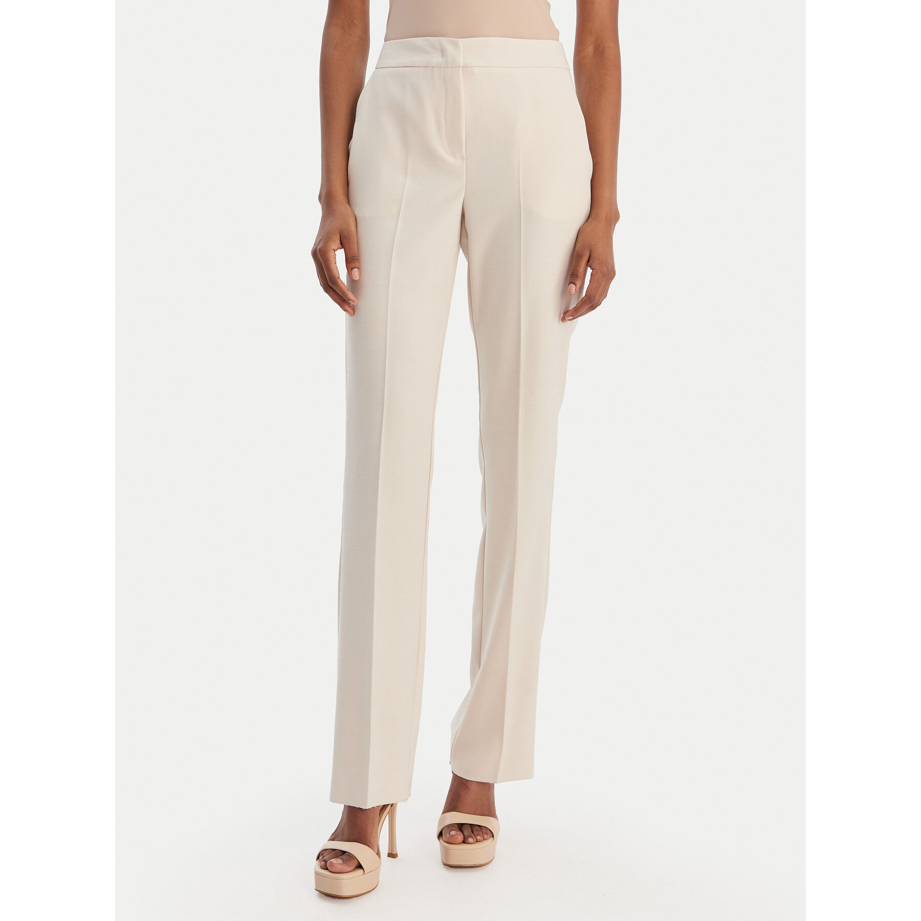 Marella Chinos Emme by Marella Trofeo 2615131081 Creme Slim Fit