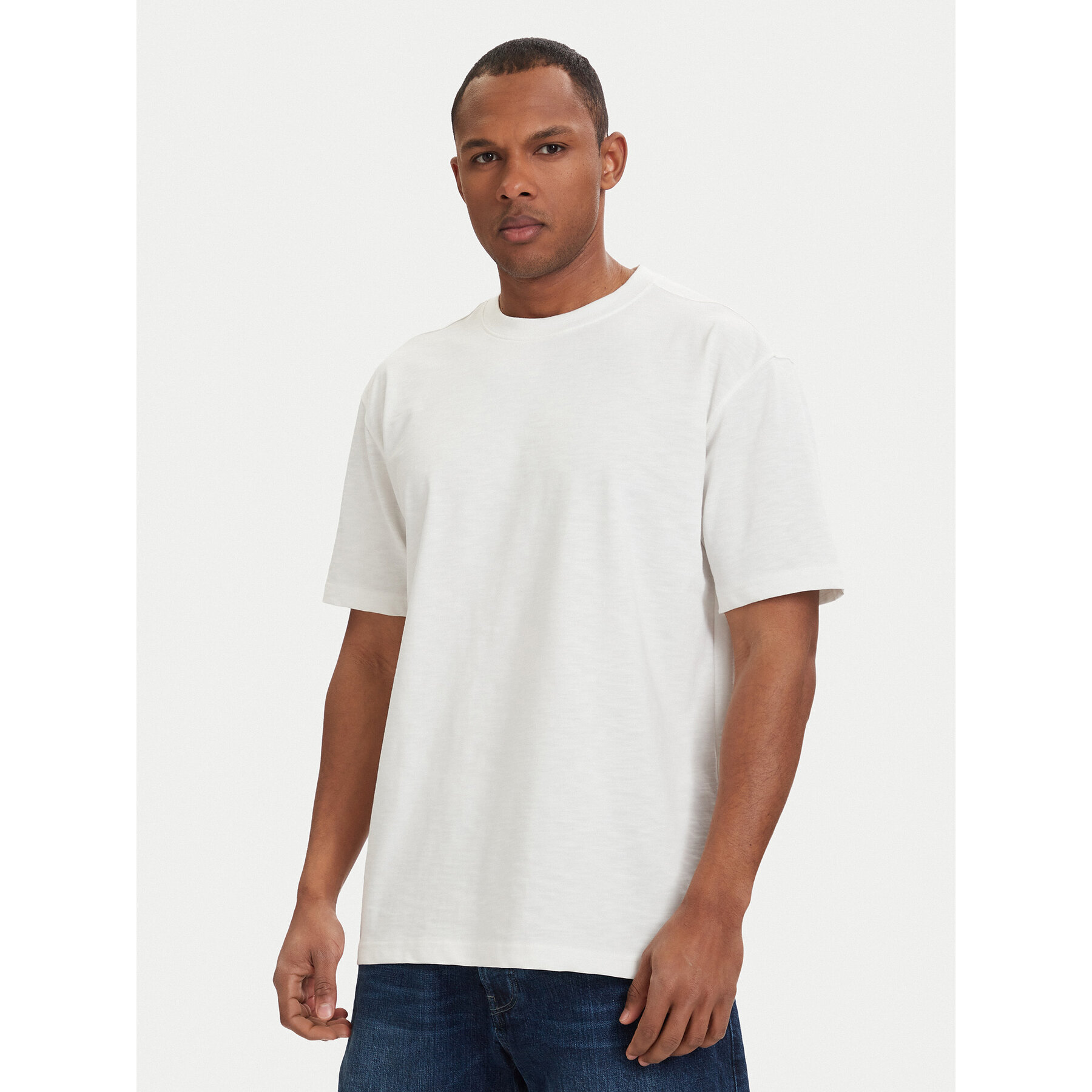 G-Star Raw T-Shirt Slub D28889-E512 Creme Relaxed Fit