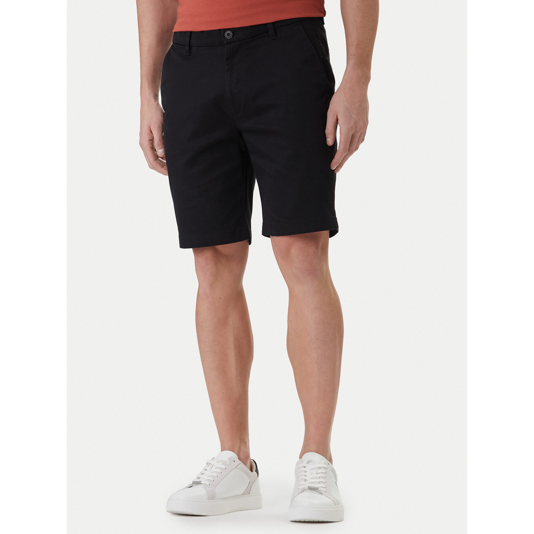 Calvin Klein Stoffshorts LV04LF601G Schwarz Regular Fit