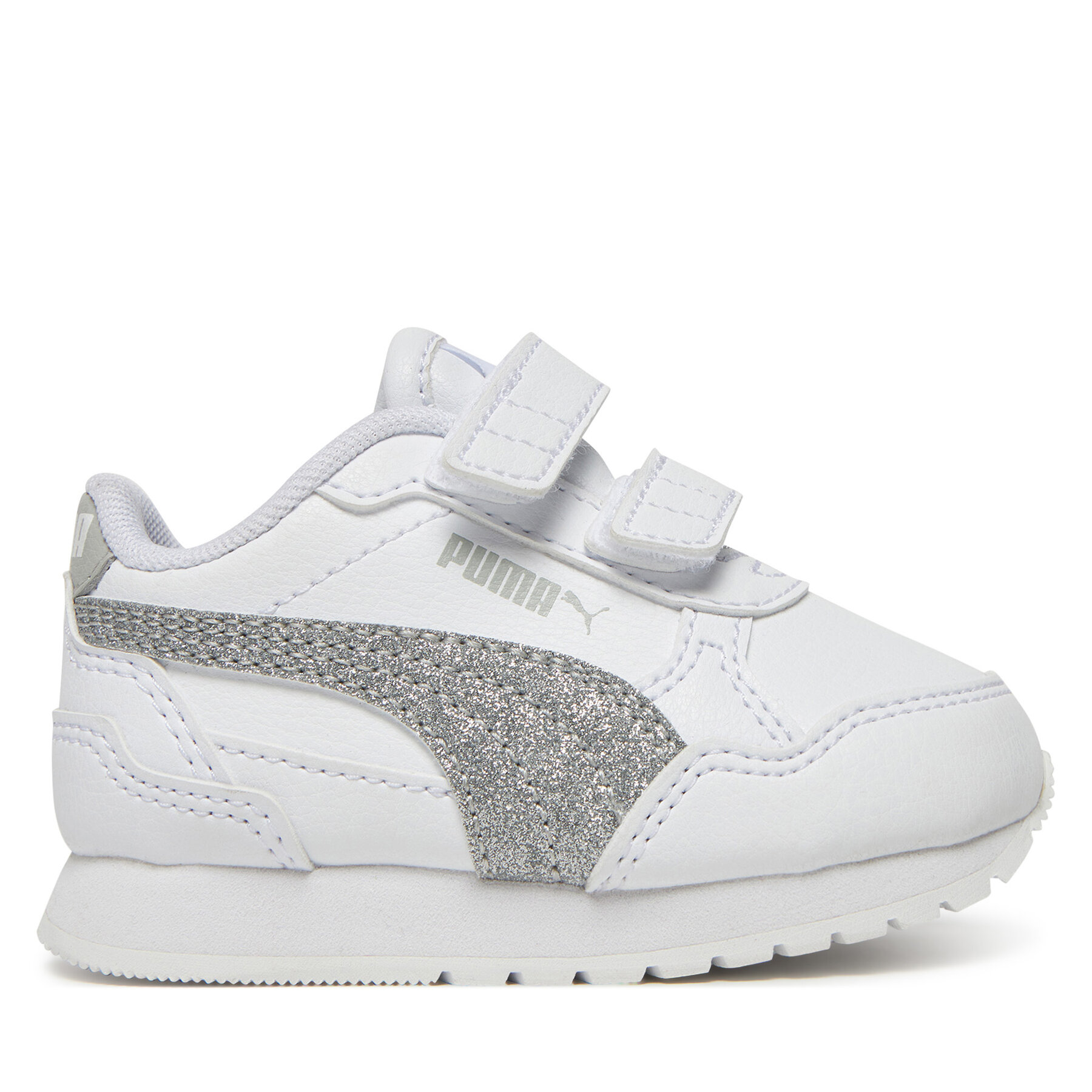 Sneakersy Puma St Runner V4 Sl Glitter V Inf 401592 01 Biela