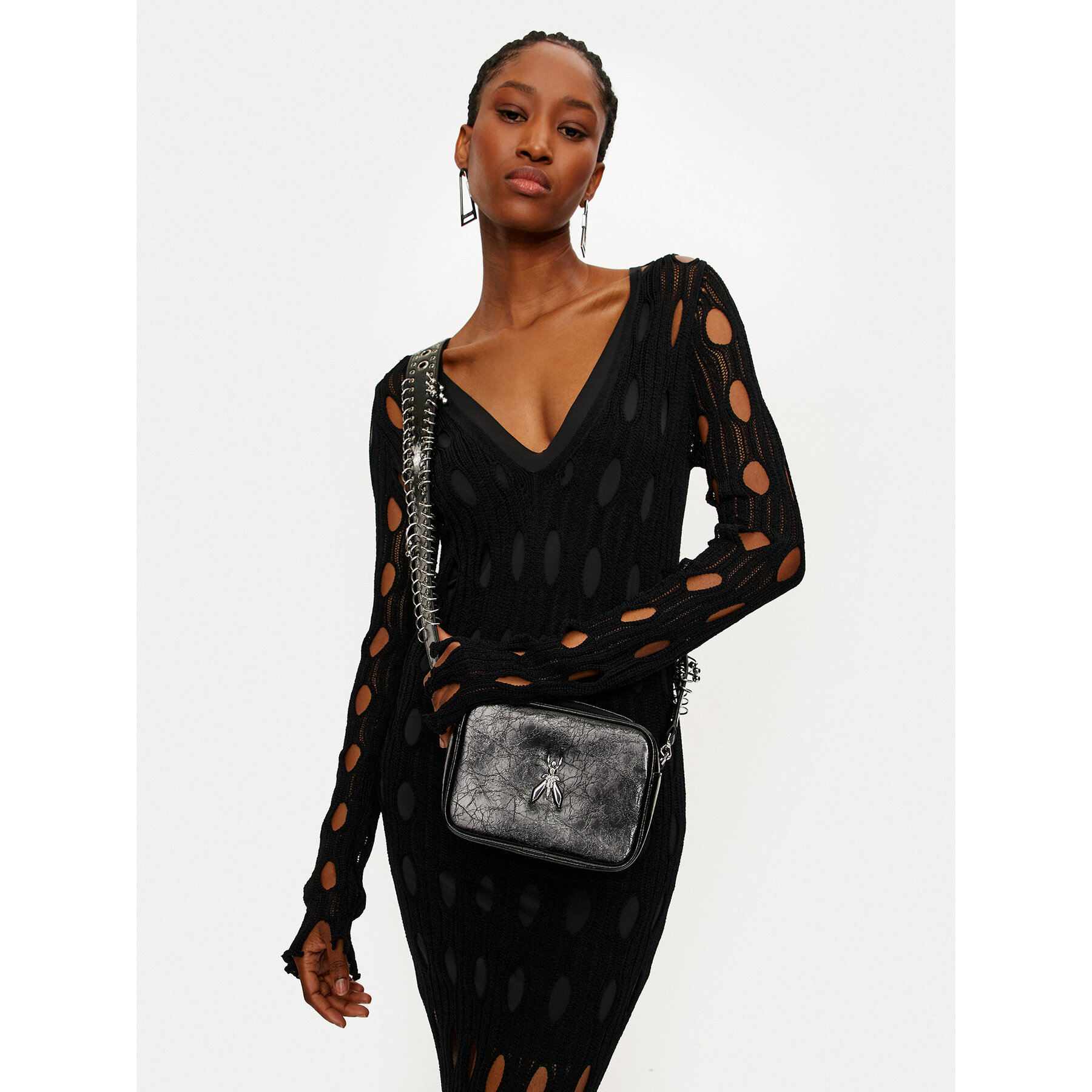 Дамска чанта Patrizia Pepe 2B0186/L130-K103 Черен