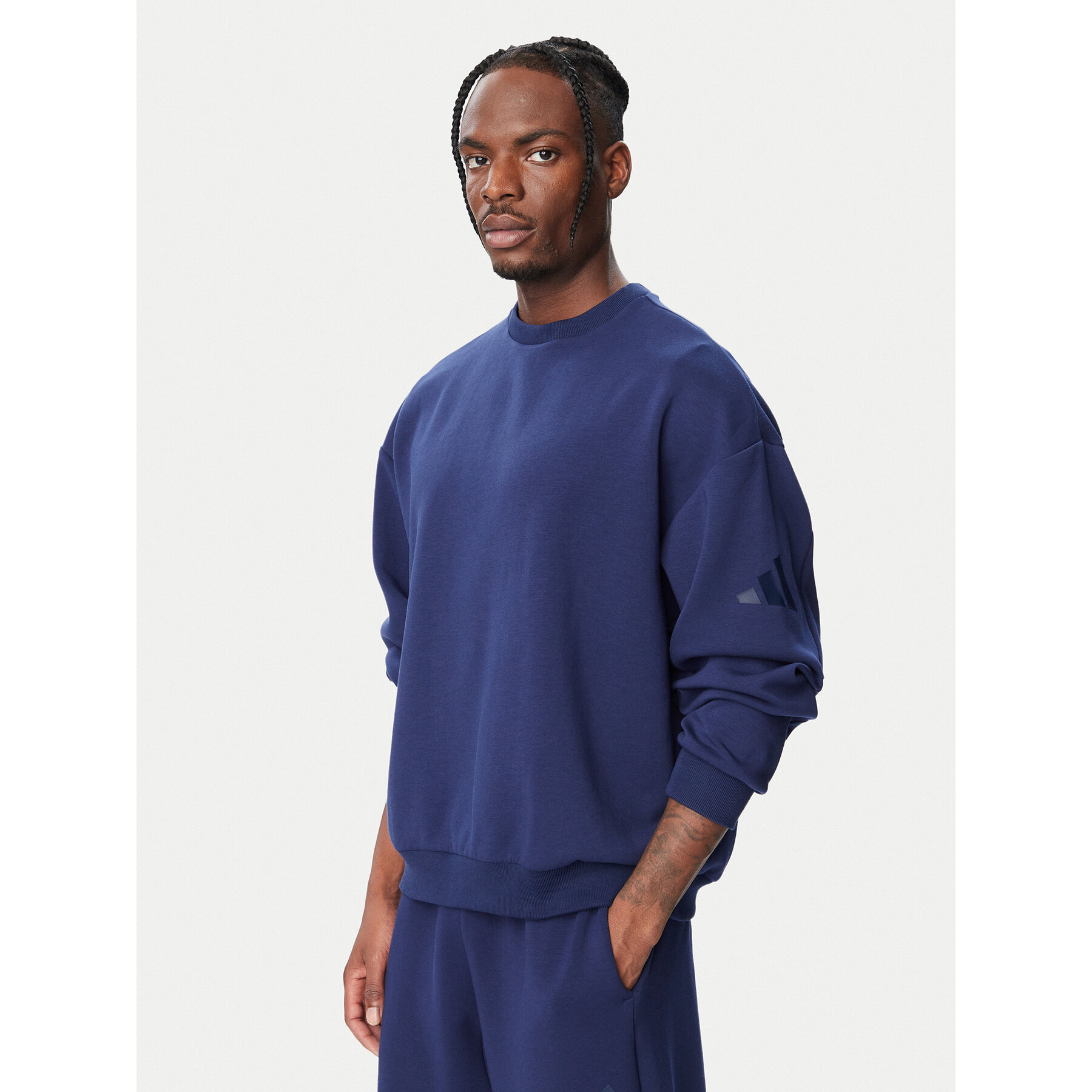 adidas Sweatshirt Soft Lux KS2772 Blau Loose Fit