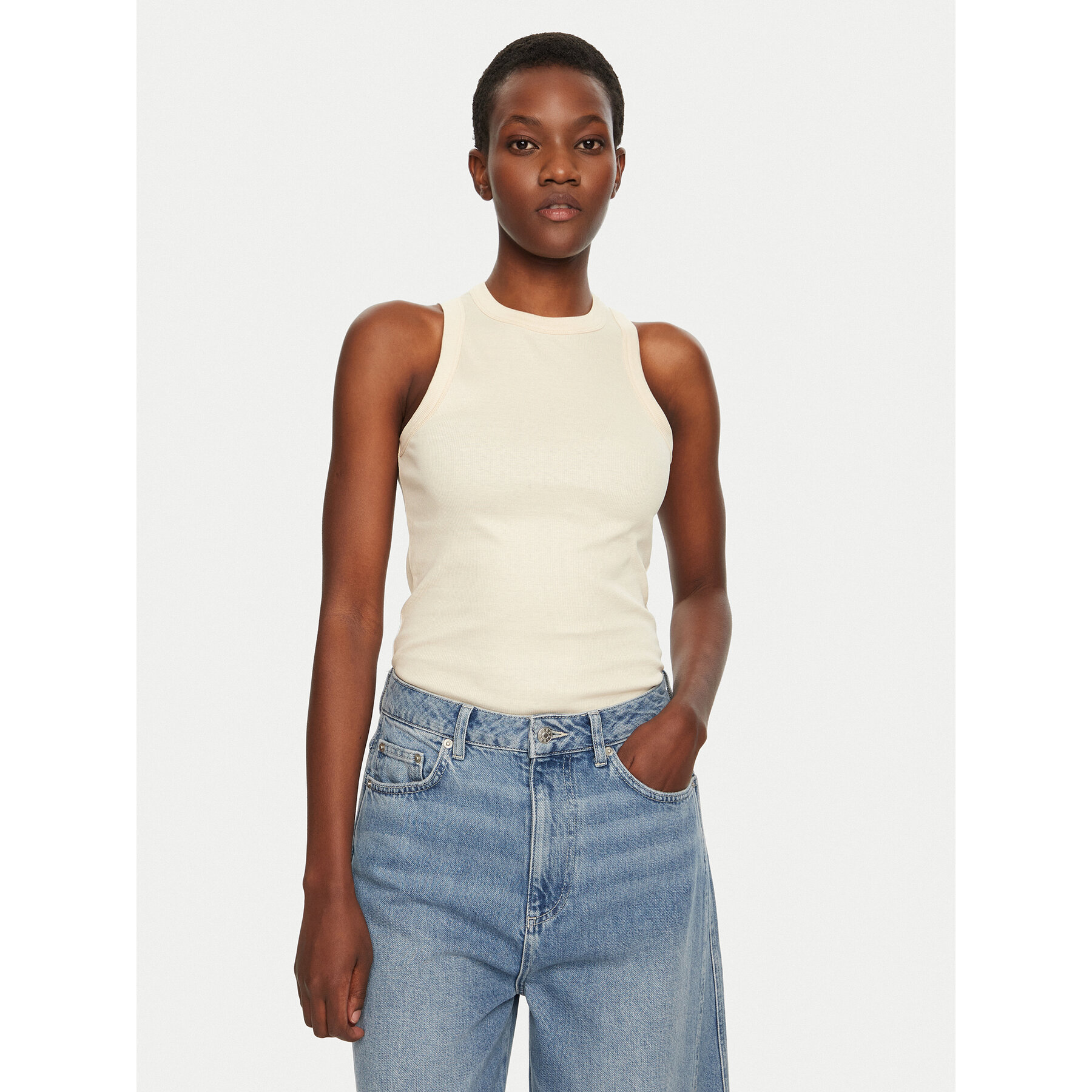 IVY OAK IVY OAK Τοπ Klara IO1100X2350 Μπεζ Slim Fit