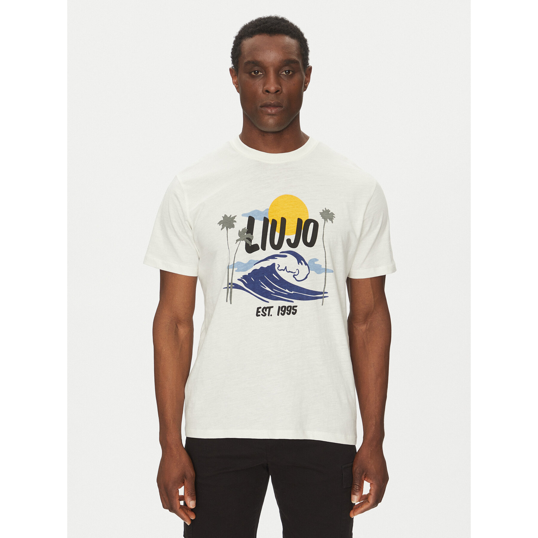 Liu Jo Póló QA5274 J7734 Fehér Regular Fit