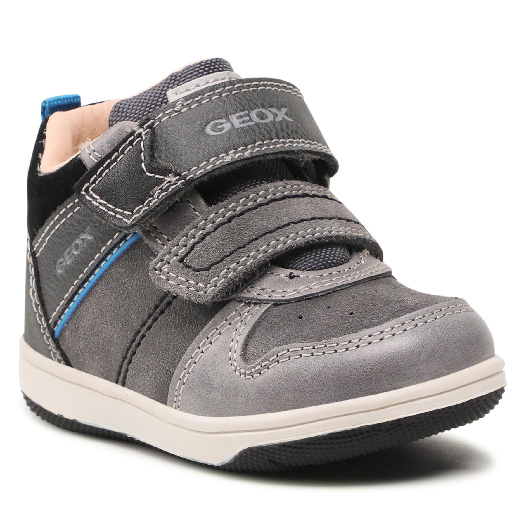 Gležnjarji Geox B New Flick B. A B161LA 022ME C0043 M Grey/Black