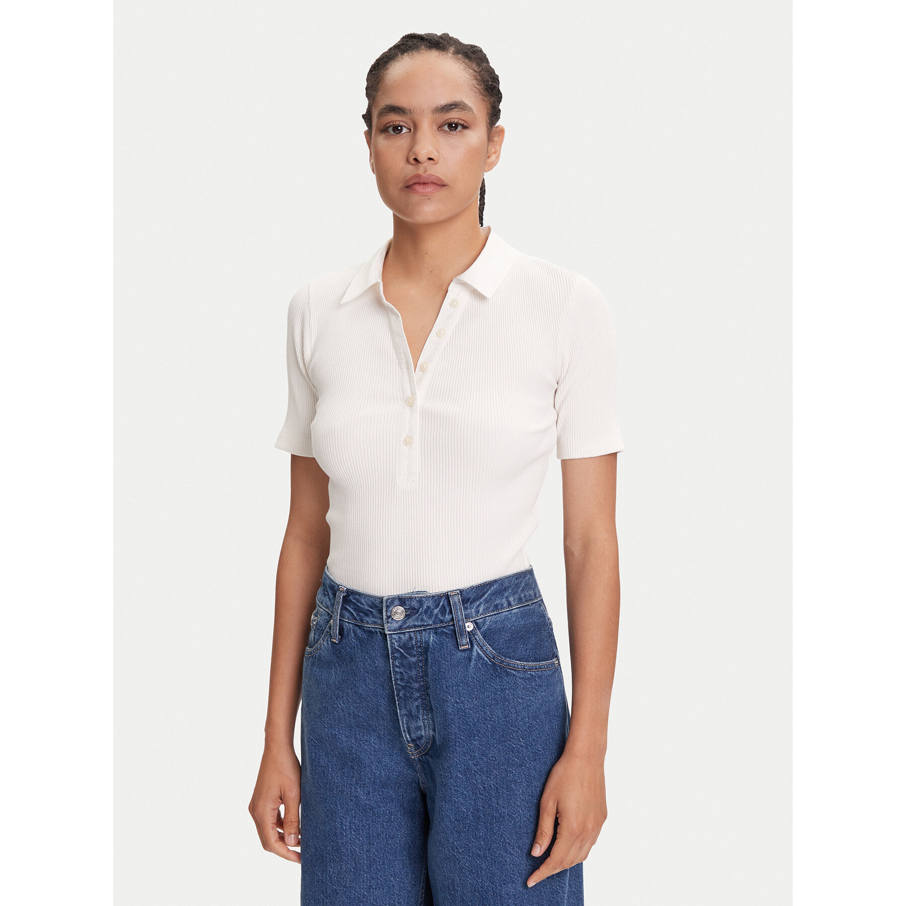 Marc O'Polo Marc O'Polo Polo 506 2156 53001 Εκρού Slim Fit