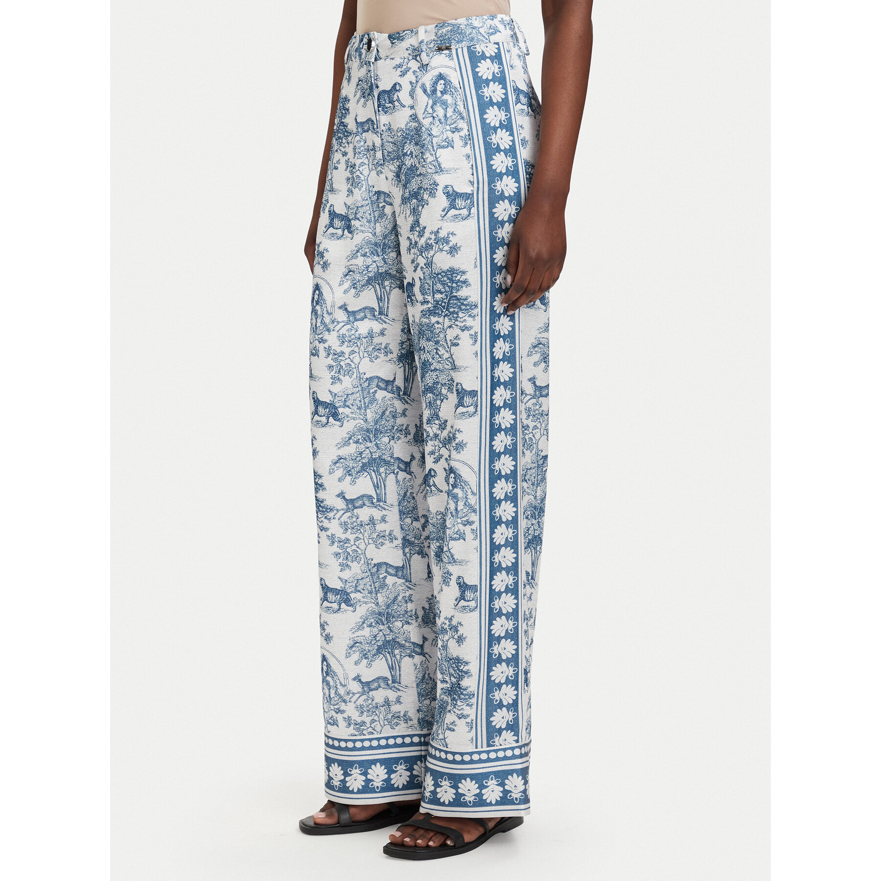 Fracomina Palazzohose FS26SV3015W459K5 Hellblau Flare Fit