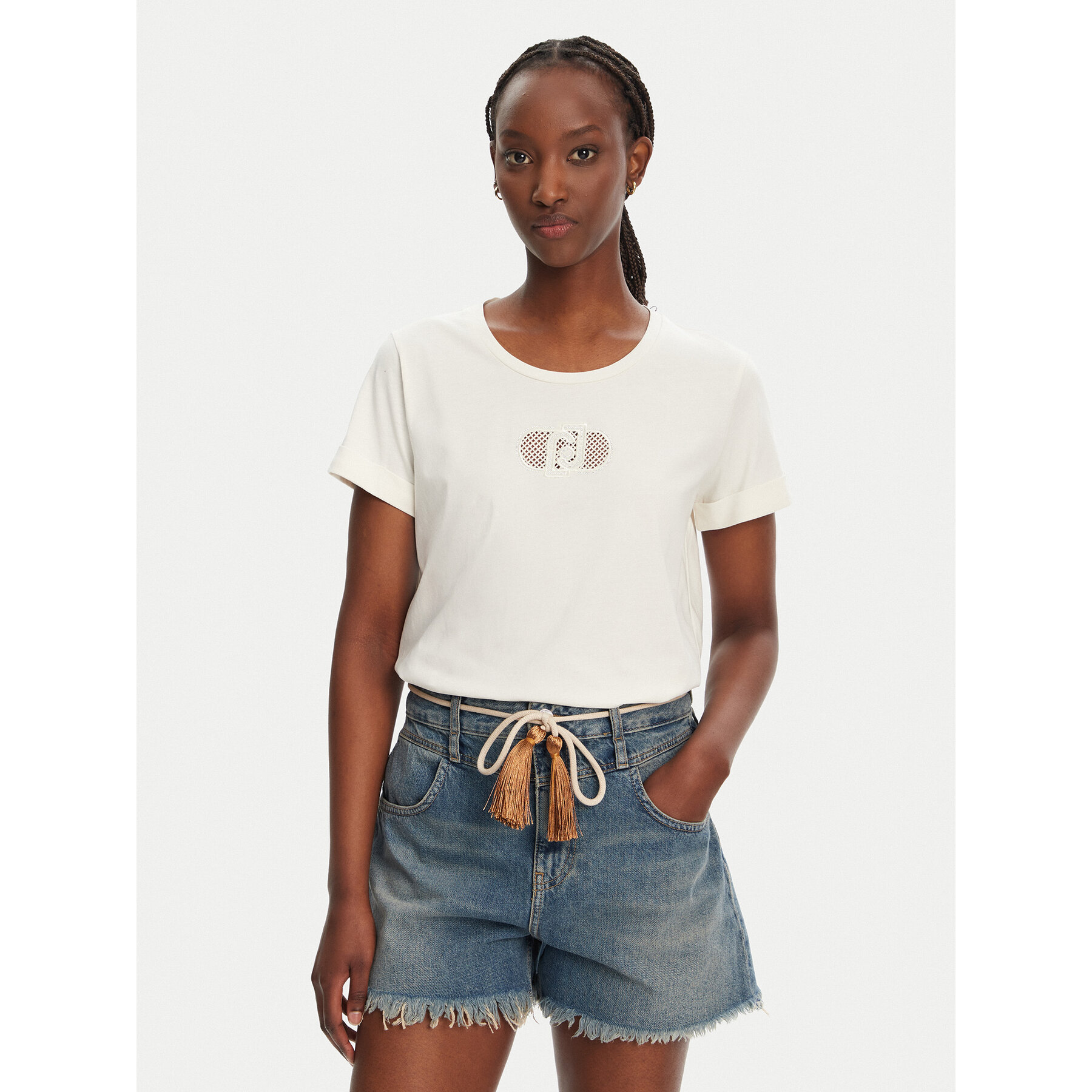 Liu Jo T-shirt TA5180 JS923 M9248 Giallo Regular Fit