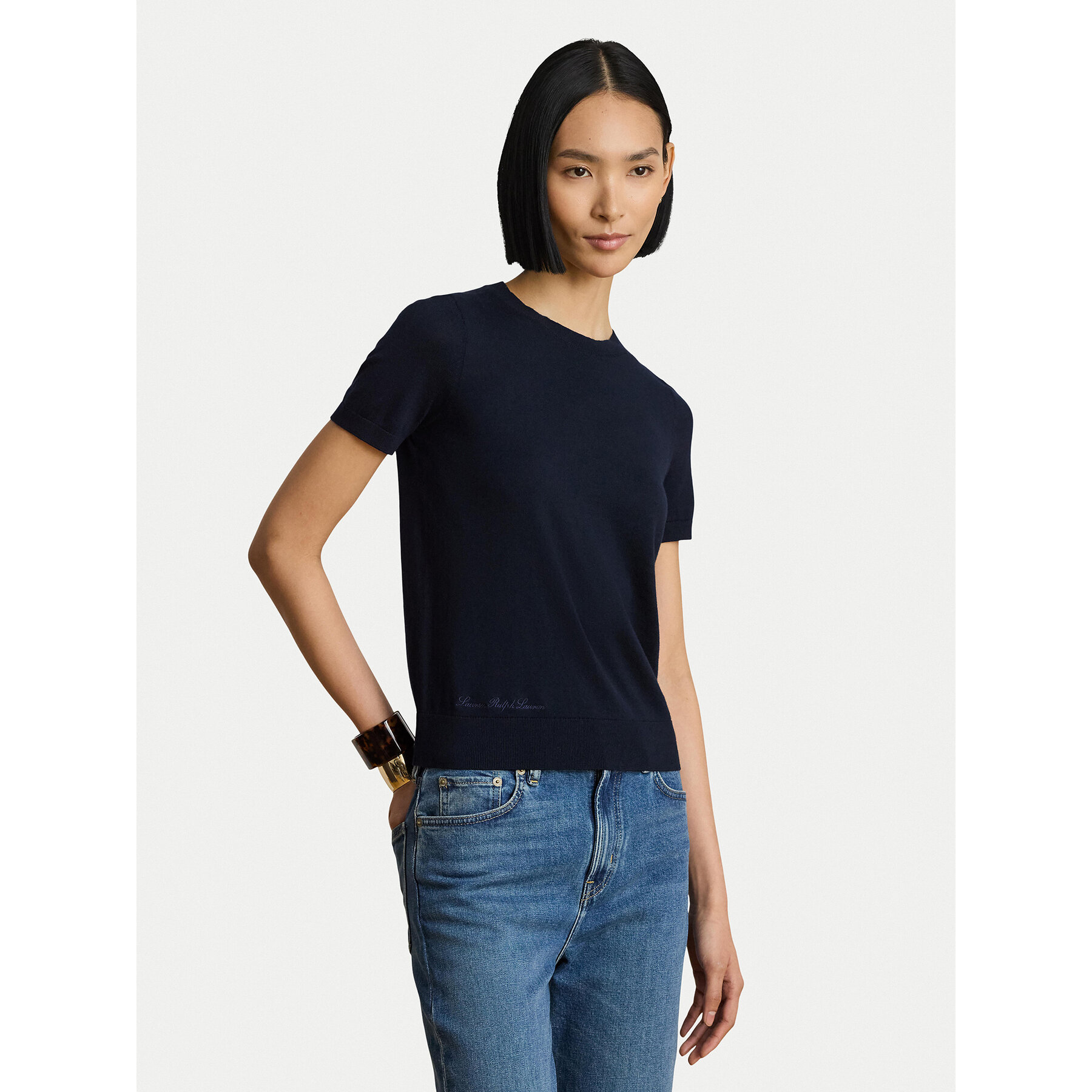 LAUREN RALPH LAUREN T-Shirt 200P14055003 Dunkelblau Regular Fit