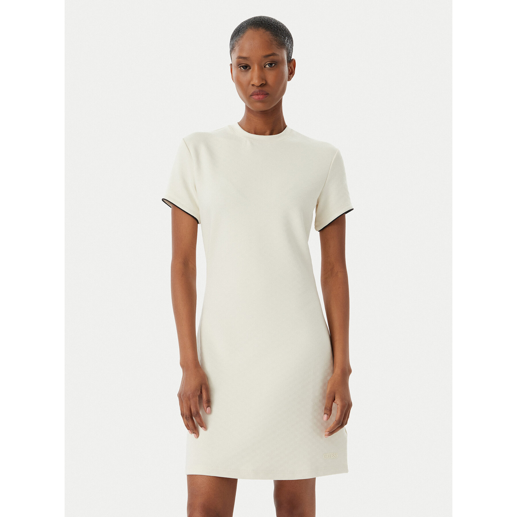 Guess Kleid für den Alltag V6GK07 K3002 Écru Regular Fit