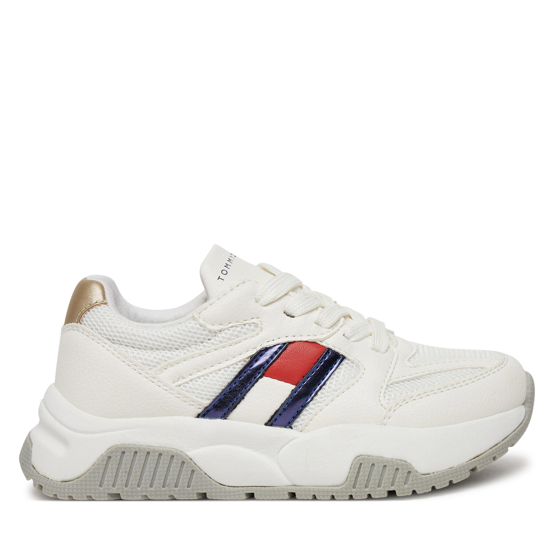 Zapatillas Tommy Hilfiger Flag Low Cut Lace-Up Sneaker T3A9-33550-1697 M Blanco
