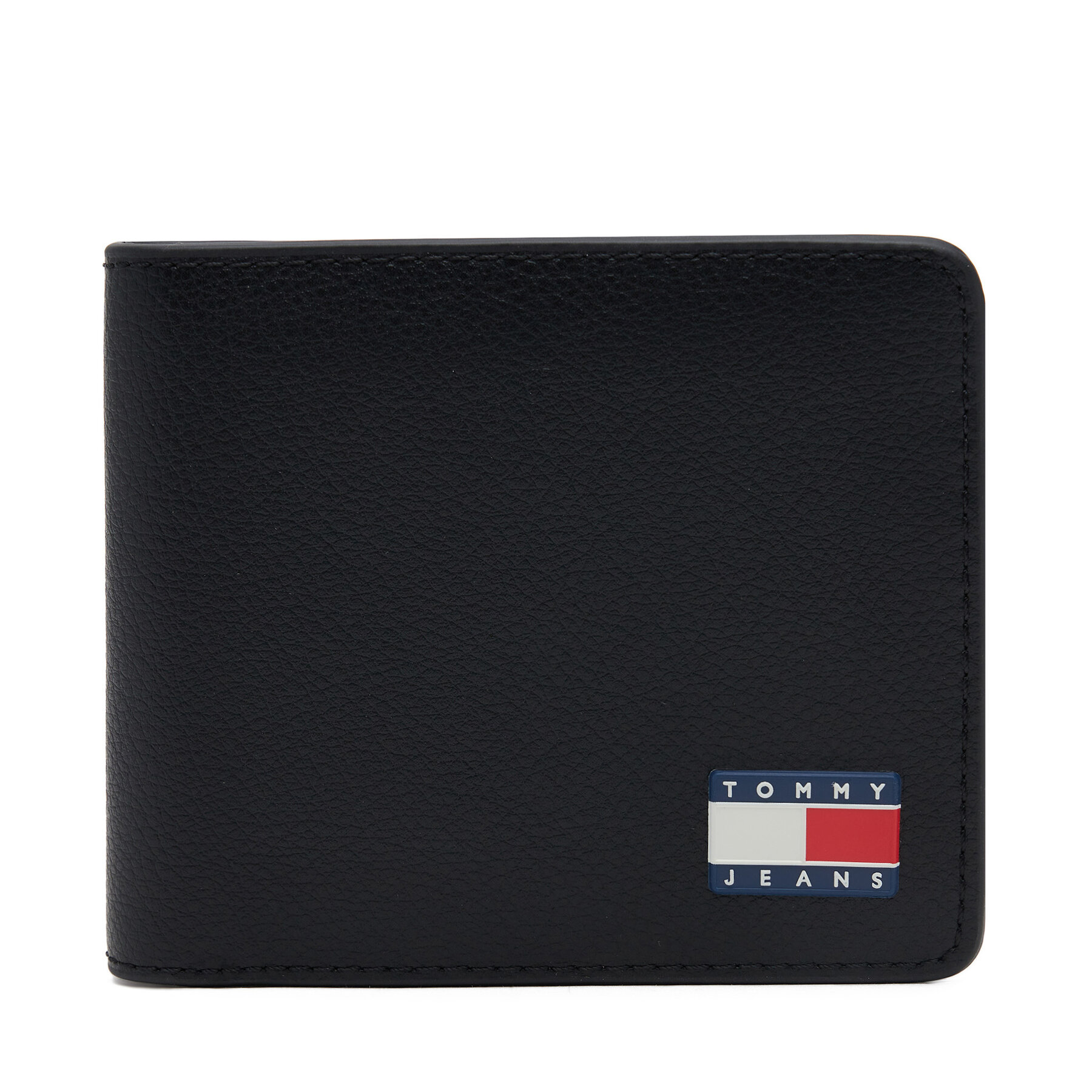 Portofel Mare pentru Bărbați Tommy Jeans Tjm Heritage Leather Cc Wallet AM0AM13371 Negru