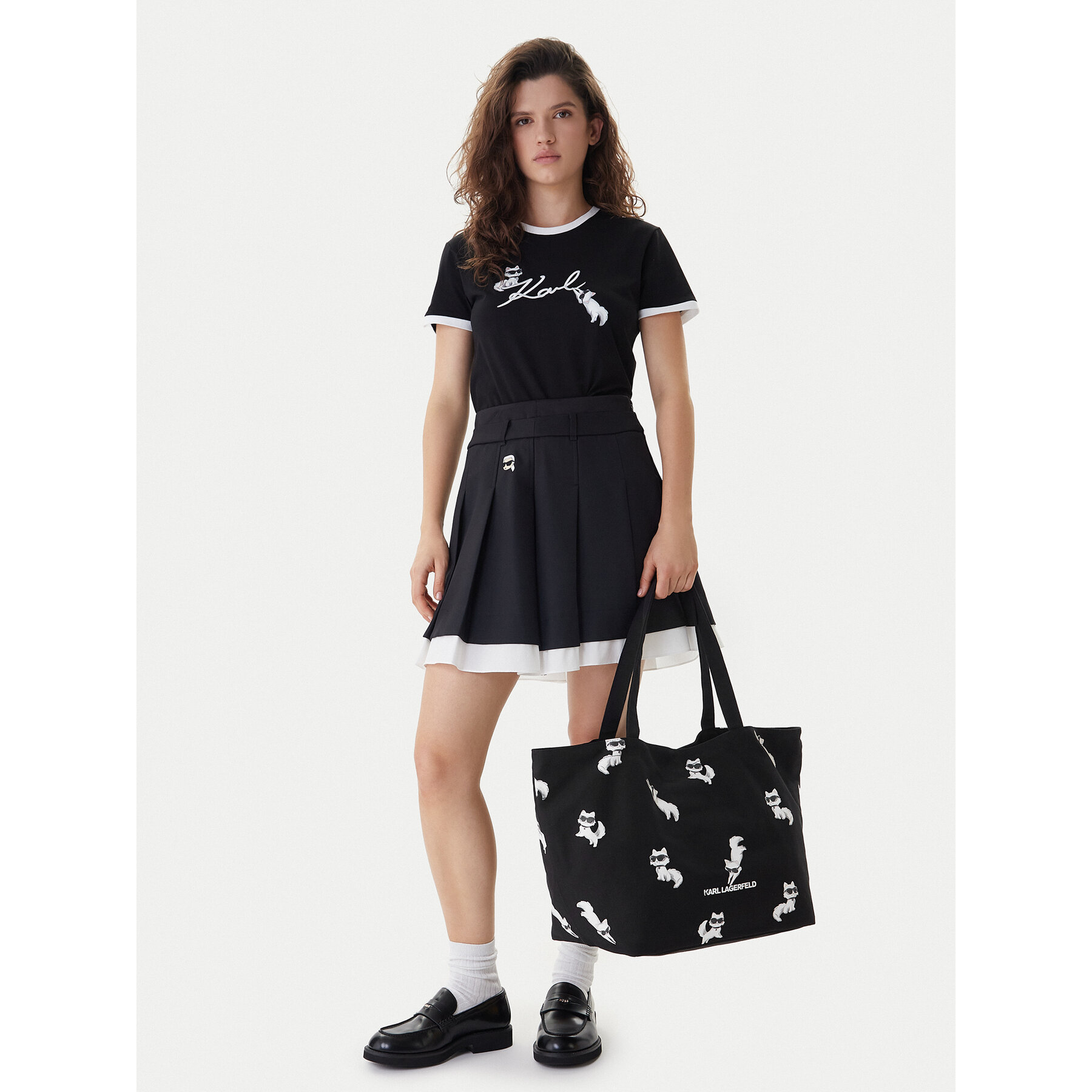 Kabelka KARL LAGERFELD B1W50053 Čierna