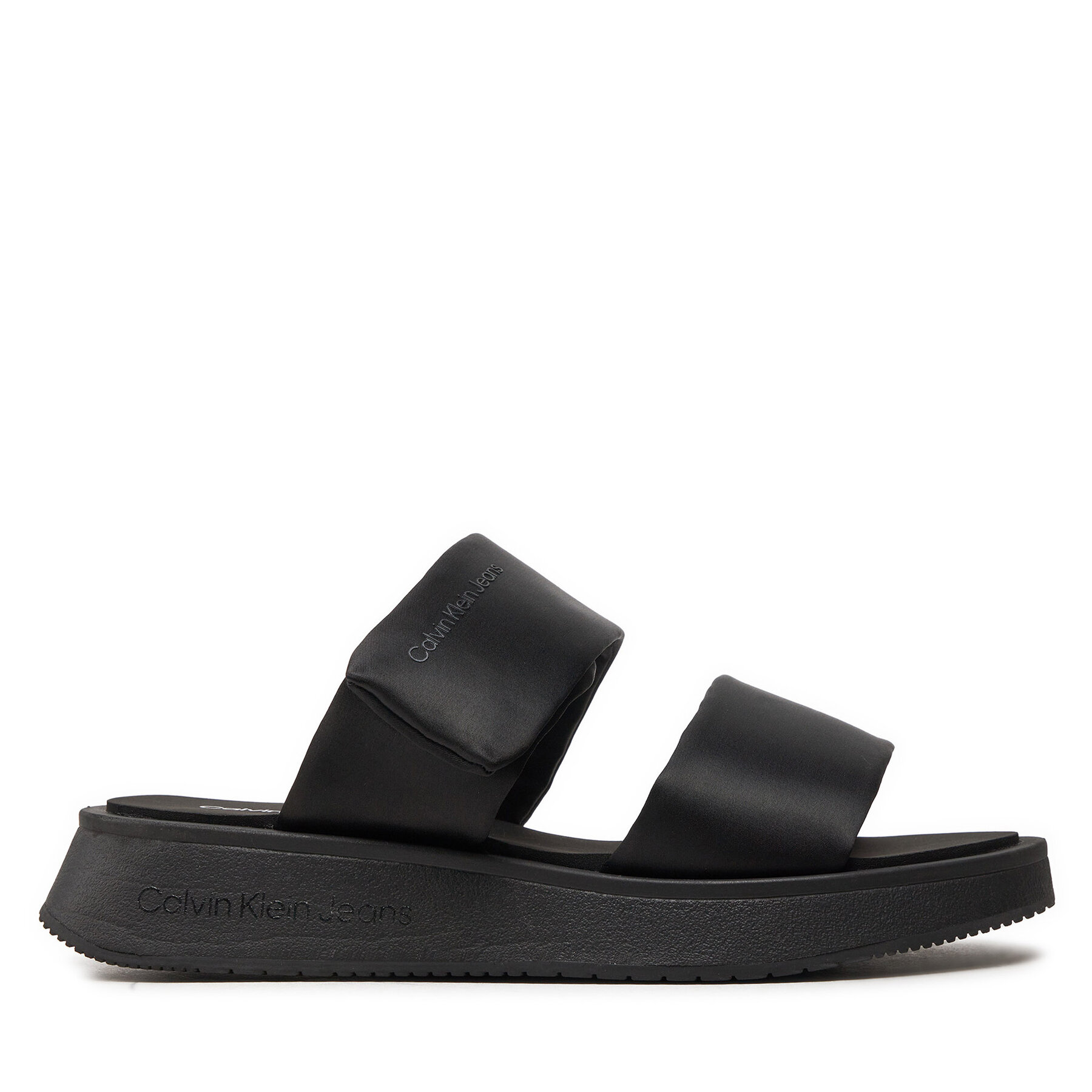Női Papucs Calvin Klein Jeans, Méret: 37, Fekete, Slide Double Strap Sandal Dc YW0YW01355