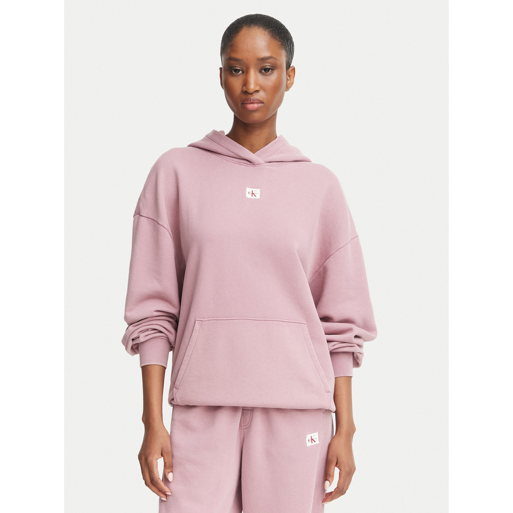 Calvin Klein Jeans Sweatshirt LV047H223G Dunkelrosa Regular Fit