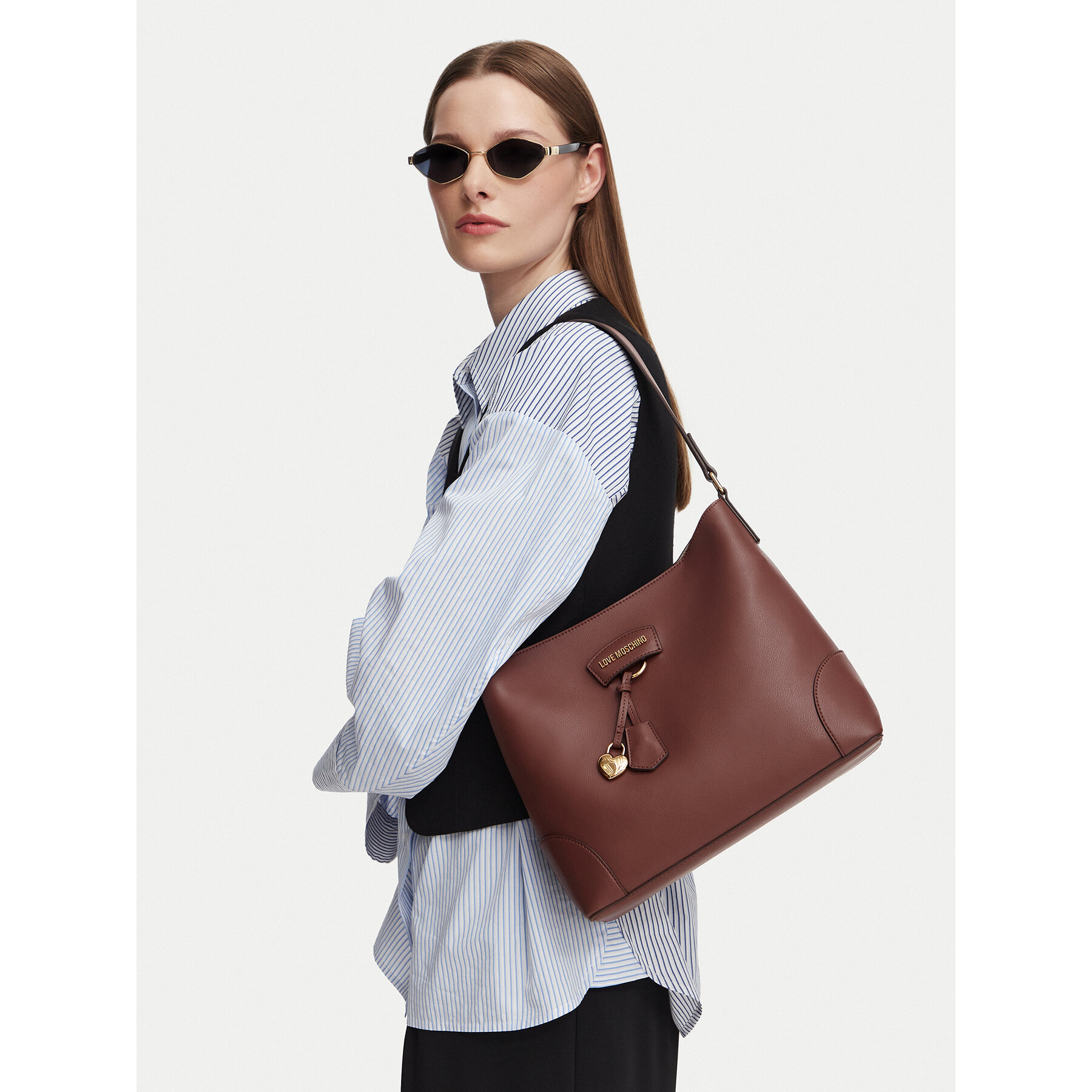 Ročna torba LOVE MOSCHINO Charmy JC4155PP1PL1320A Rjava