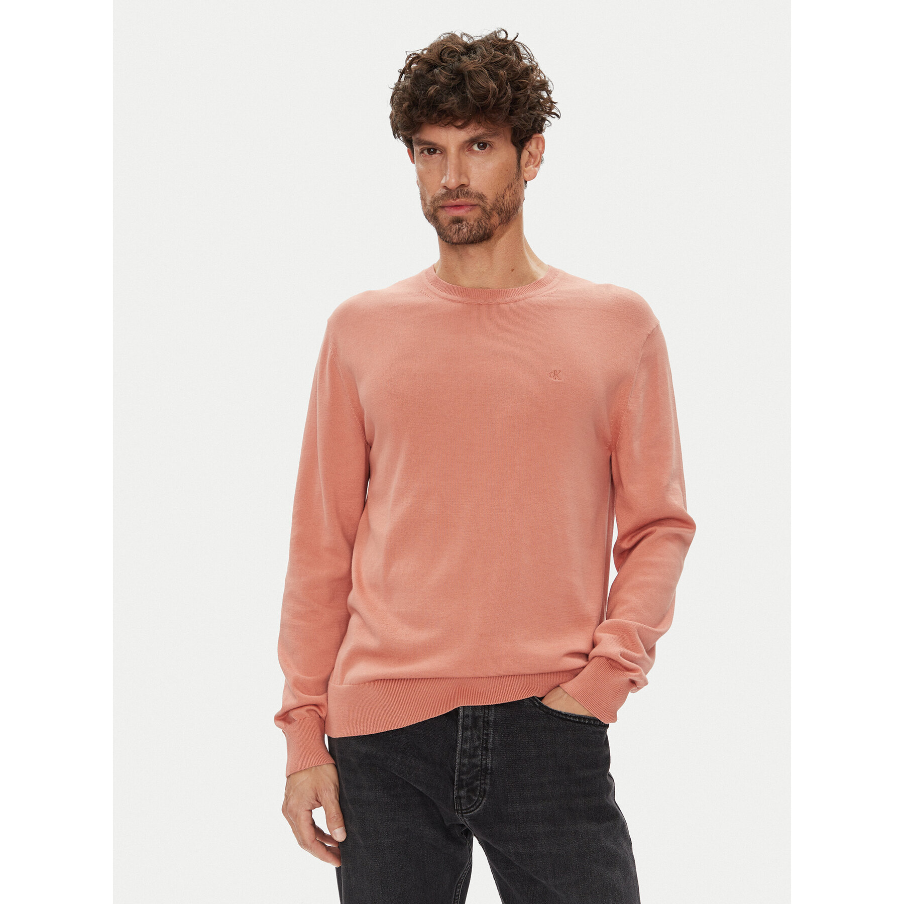 Calvin Klein Pullover LV040BM343 Korallenfarben Regular Fit