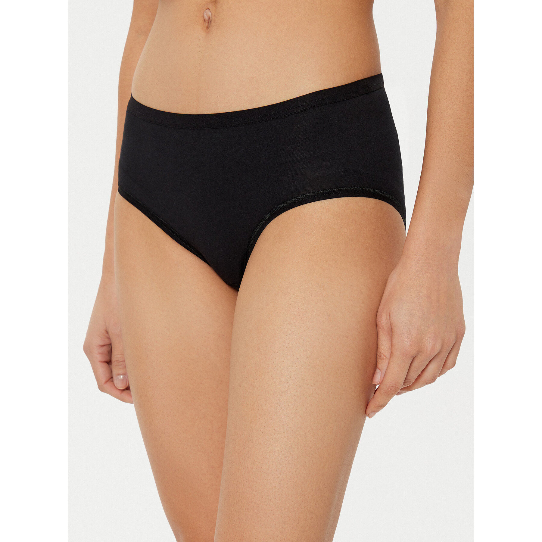 Triumph Set di mutandine classiche a vita alta Sense Of Cotton 10225046 Nero