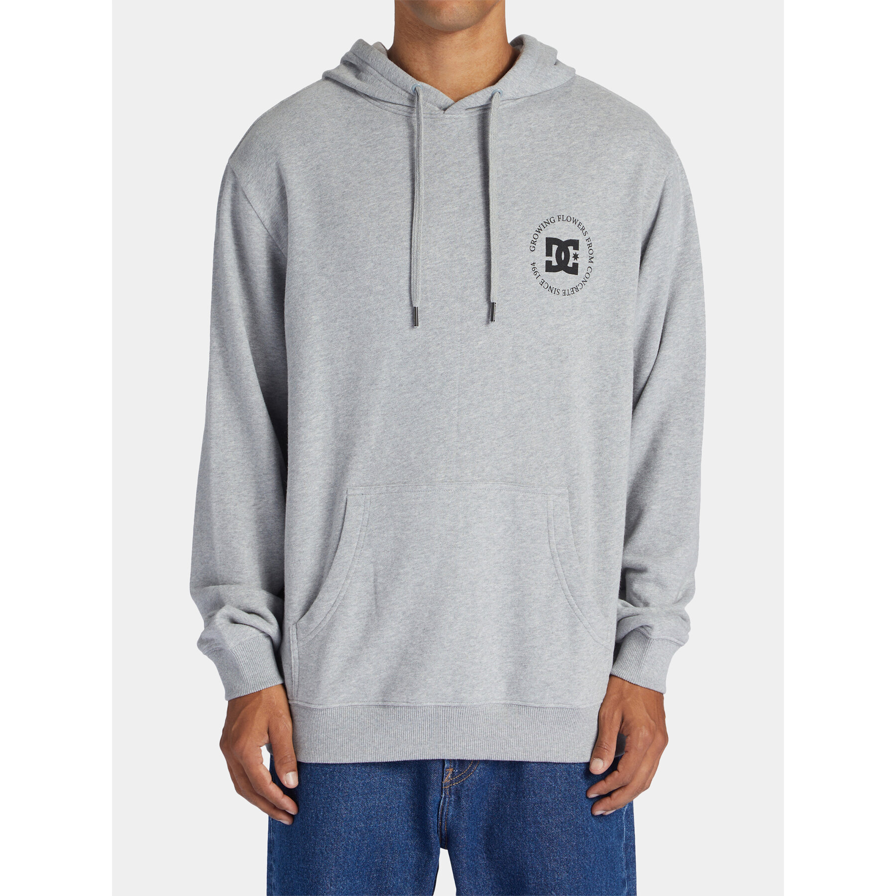 DC Shoes Sweatshirt Concrete Otlr ADYSF03113 Grau Regular Fit