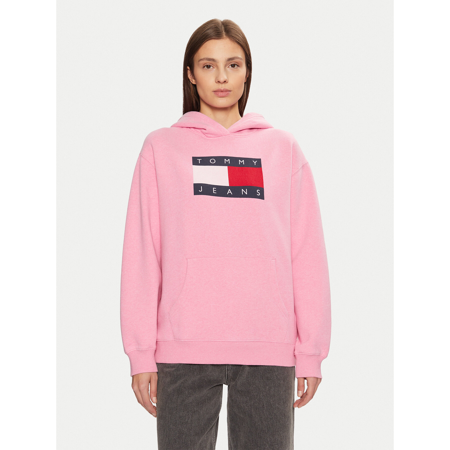 Tommy Jeans Sweatshirt DW0DW19407 Rosa Relaxed Fit
