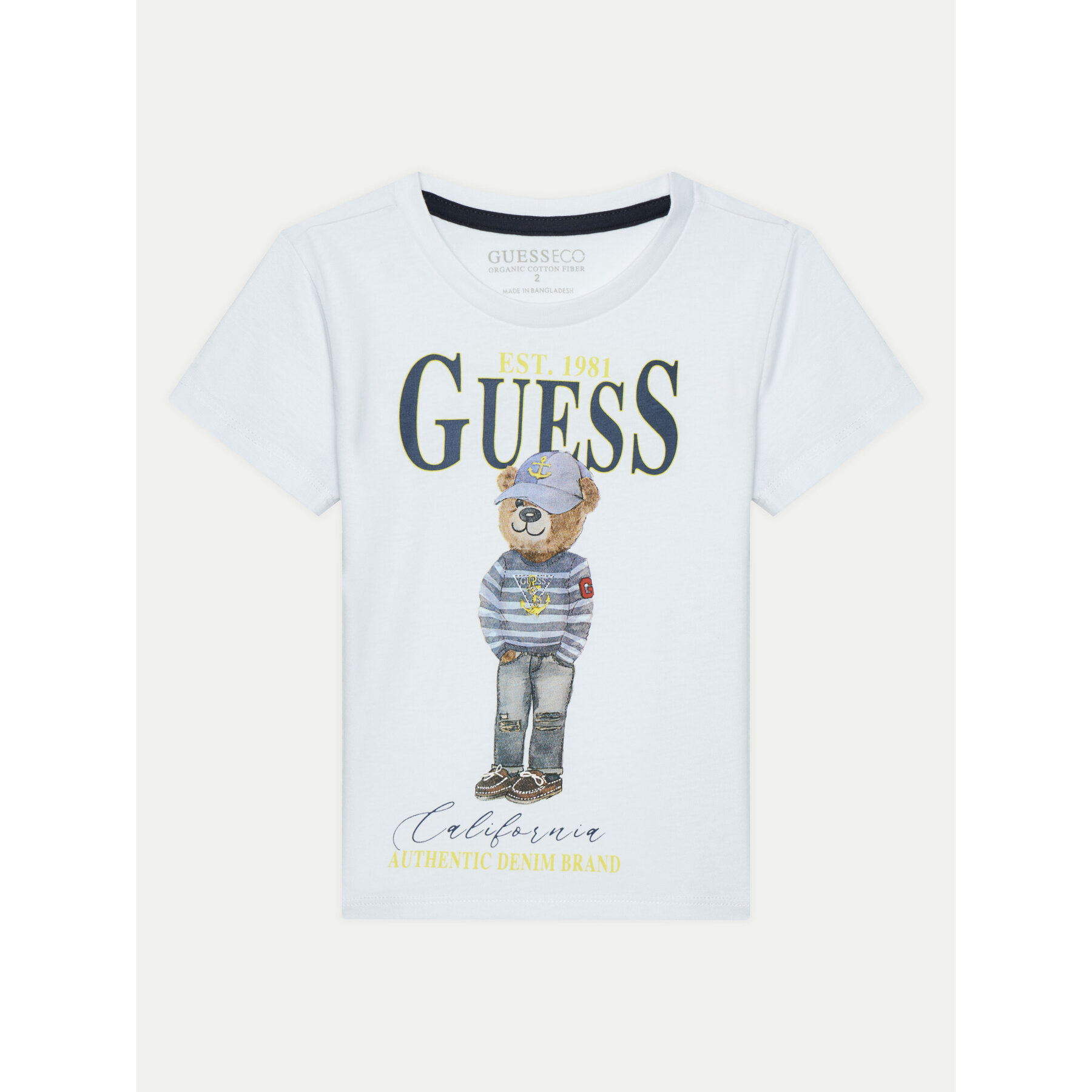 Guess Póló N5RI20 K8HM4 Fehér Regular Fit