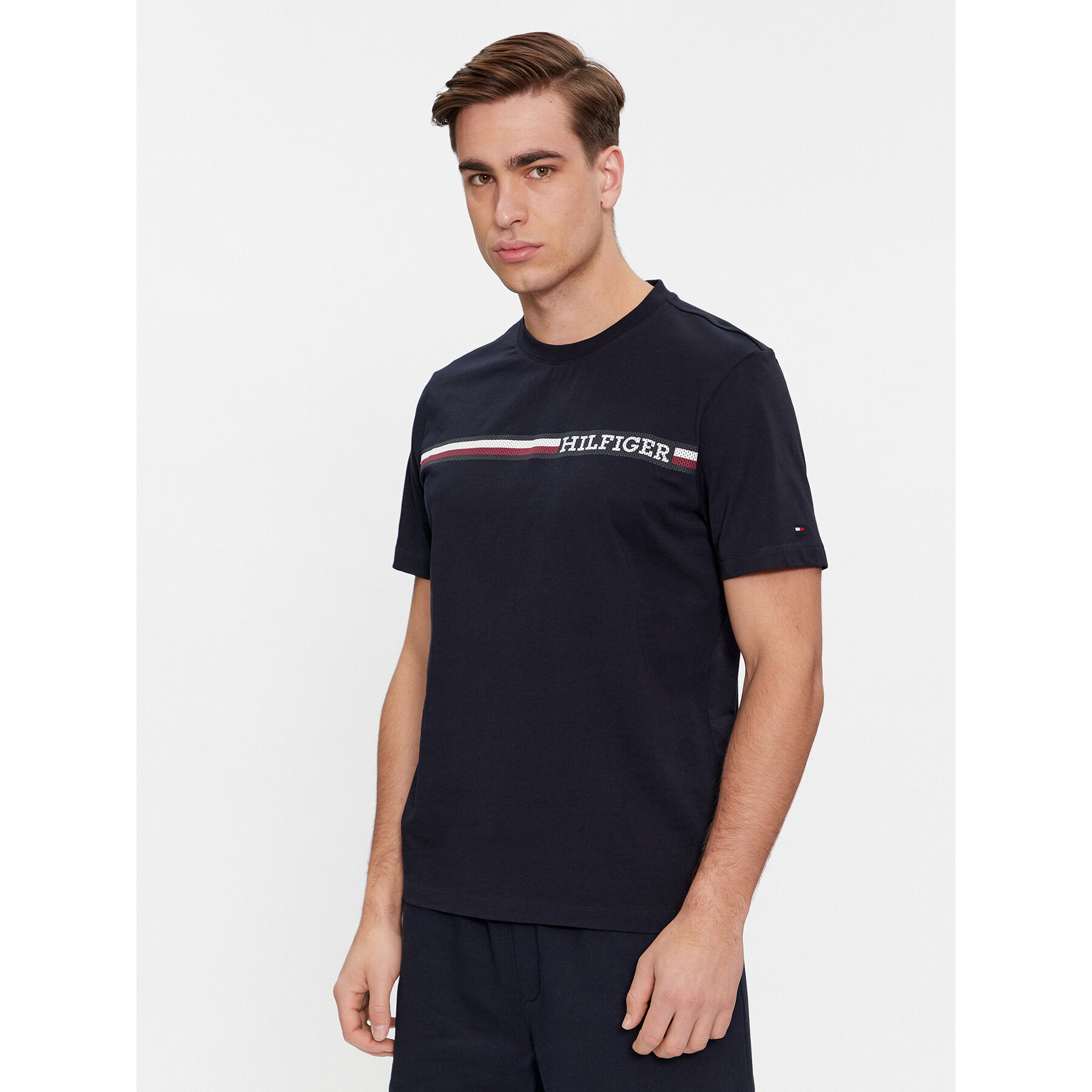 Tommy Hilfiger T-Shirt Monotype MW0MW33688 Σκούρο μπλε Regular Fit