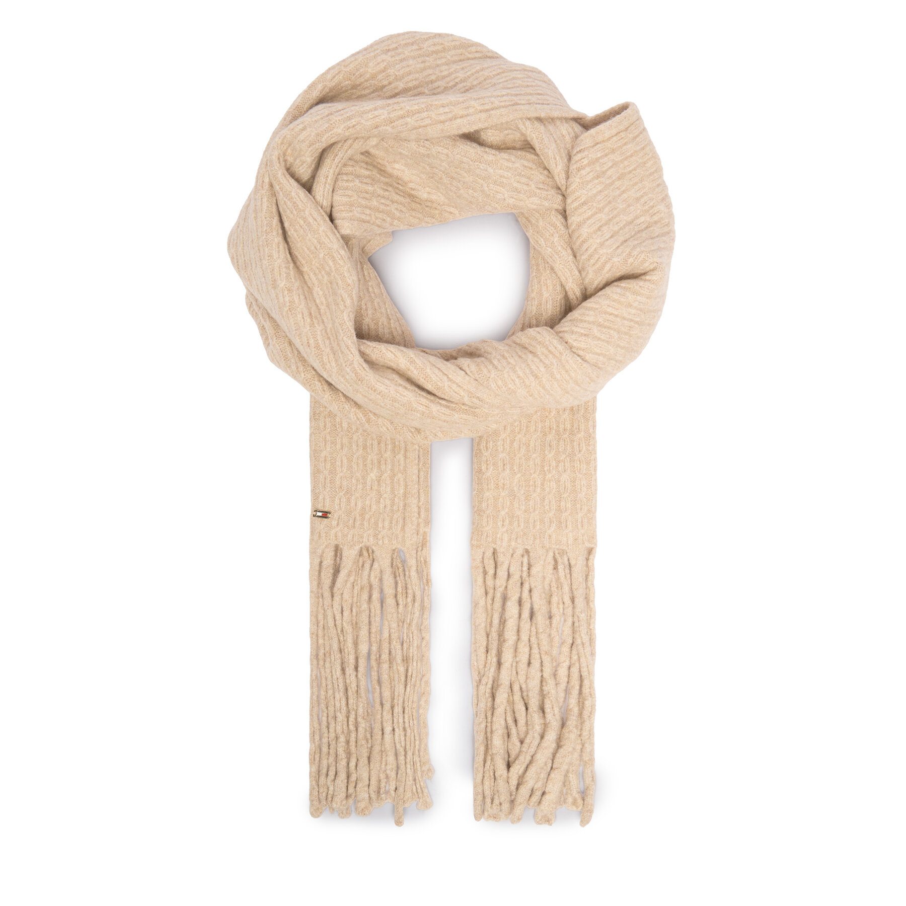Sciarpa Tommy Hilfiger Cable Enamel AW0AW17793 Beige