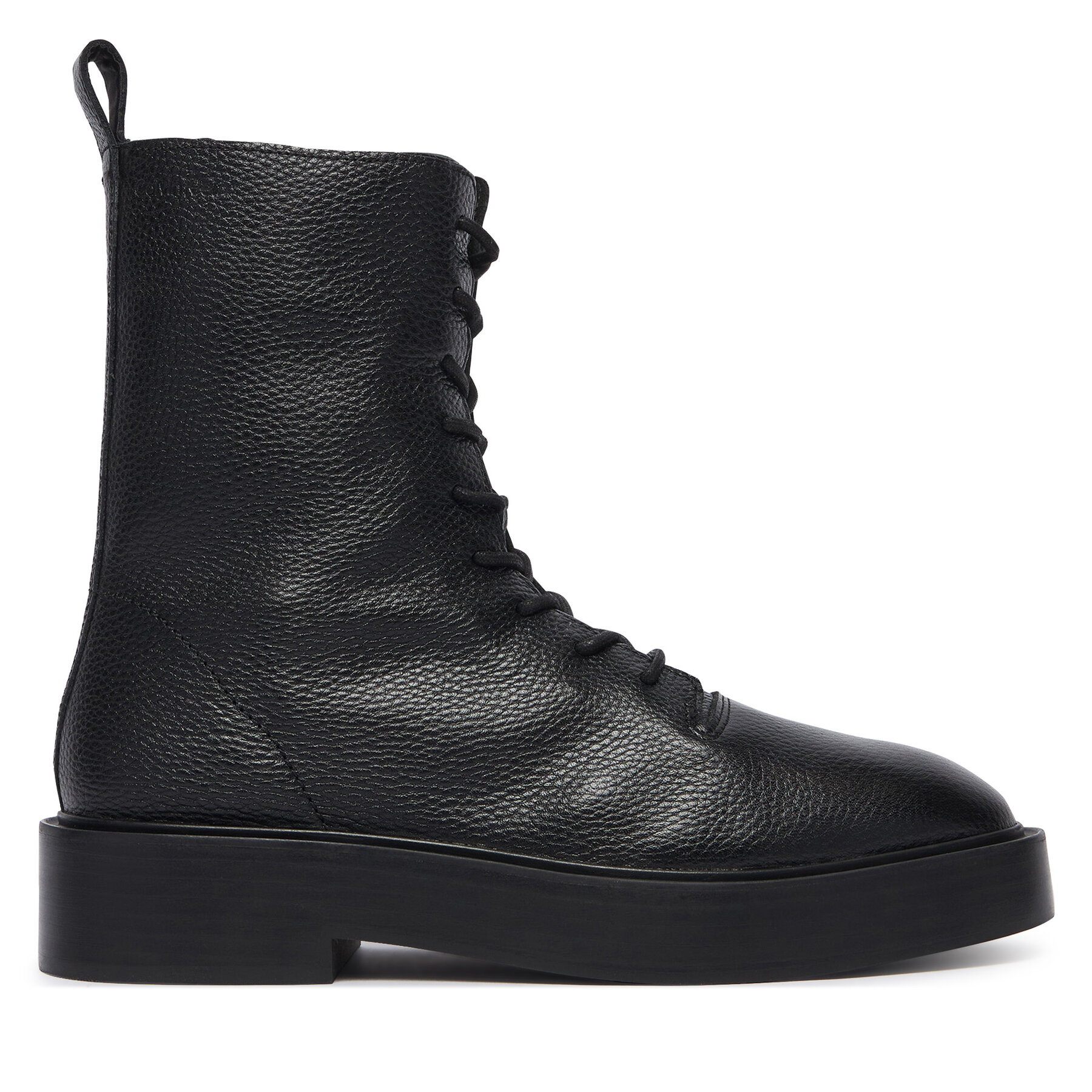 Gležnjarji Calvin Klein Conc Welt Lace Up Boot Lth HW0HW03209 Črna