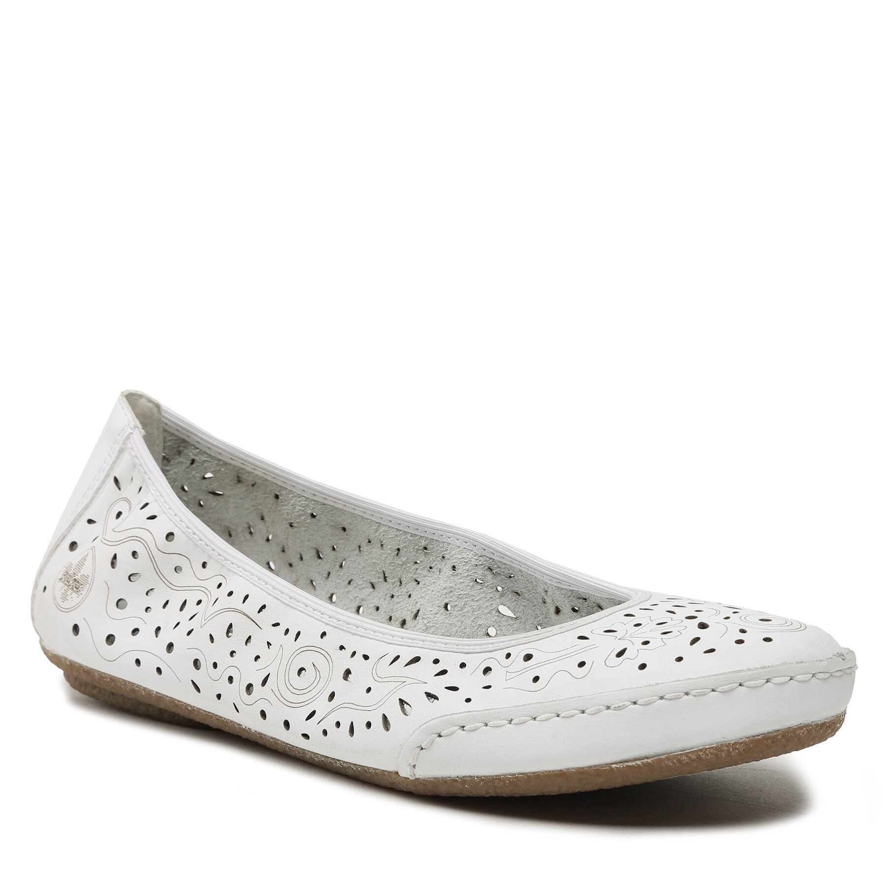 Baleríny Rieker 41460-80 Biela
