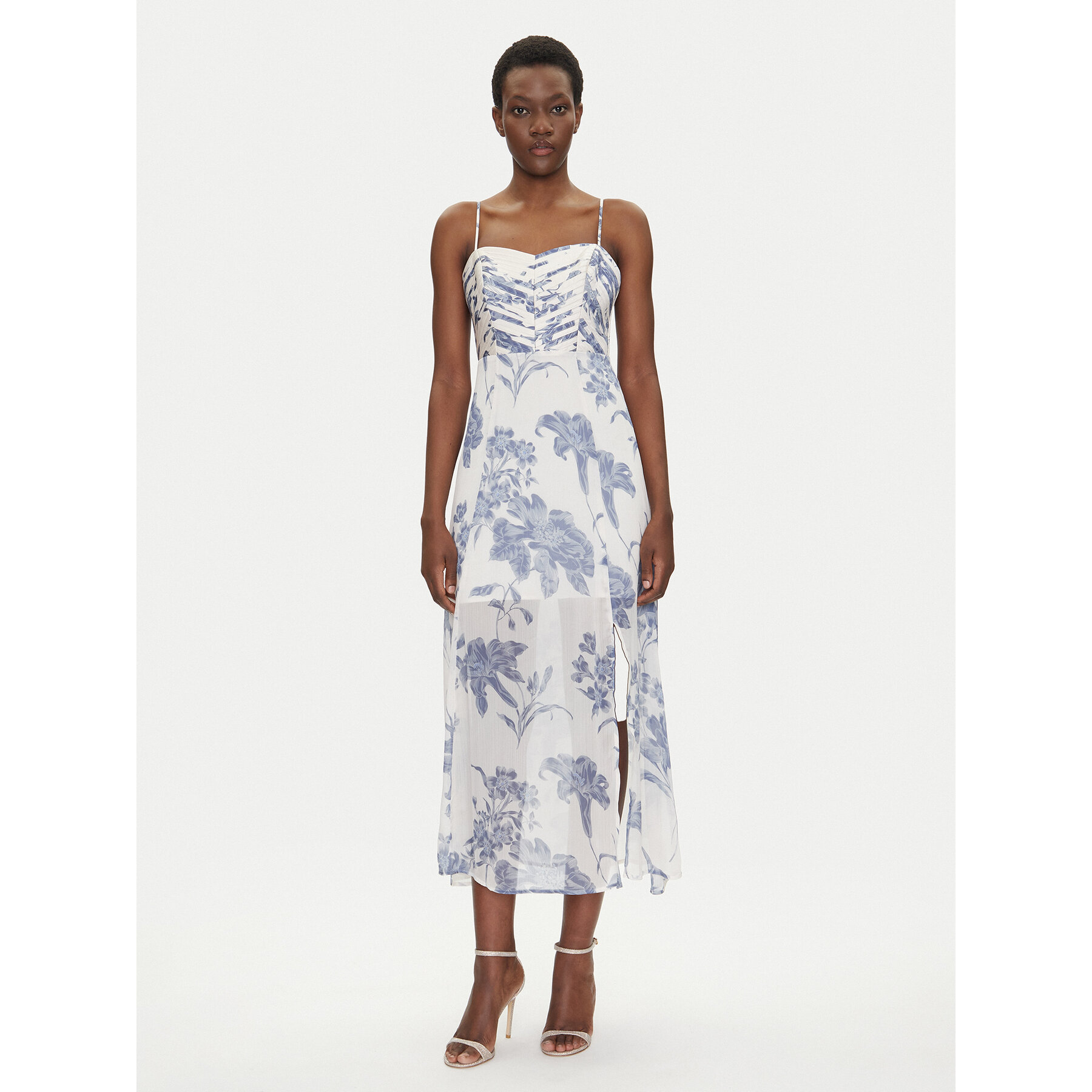Guess Sommerkleid W5GT0L WCWF2 Weiß Regular Fit