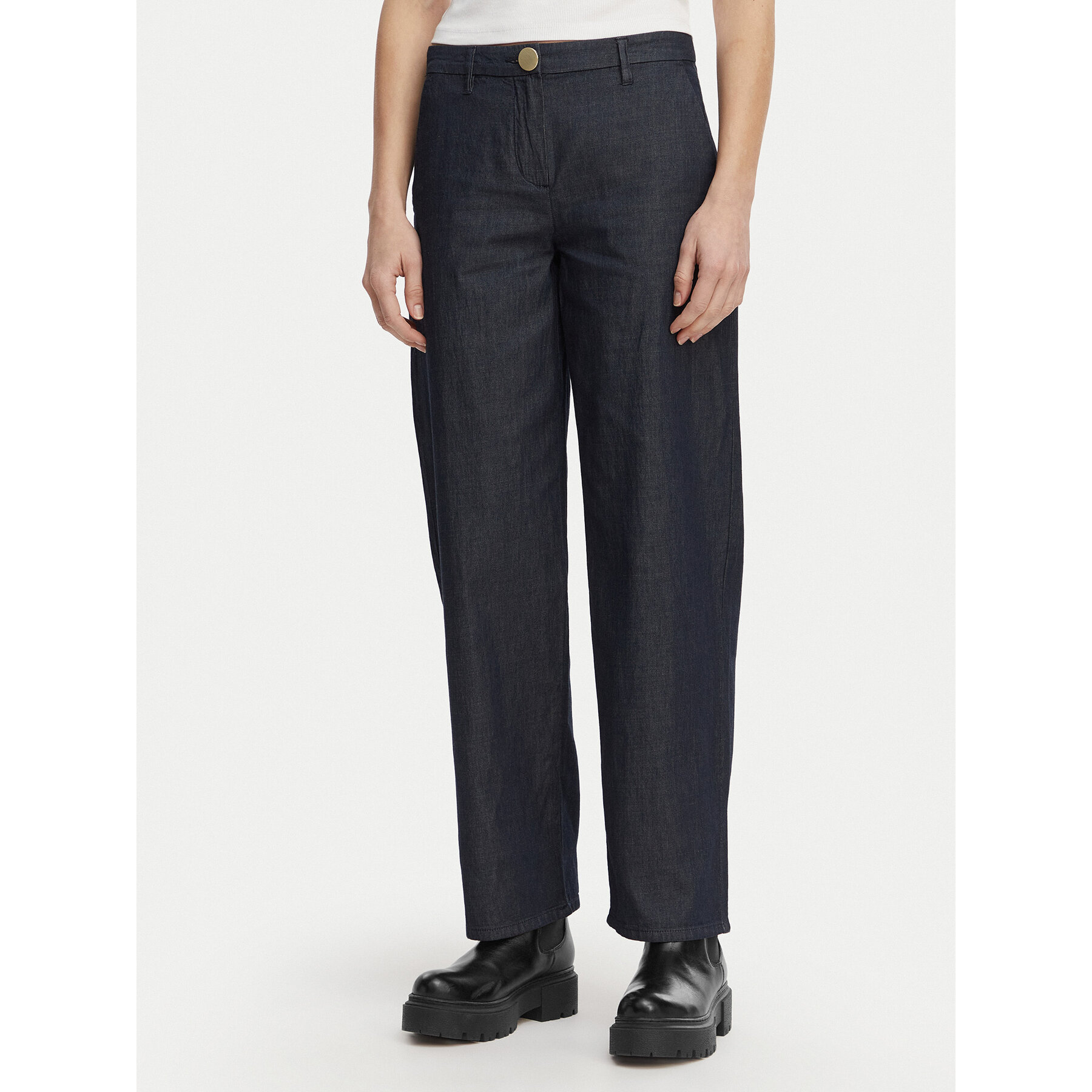 Armani Exchange Stoffhose XW002257 AF21337 MB001 Dunkelblau Relaxed Fit
