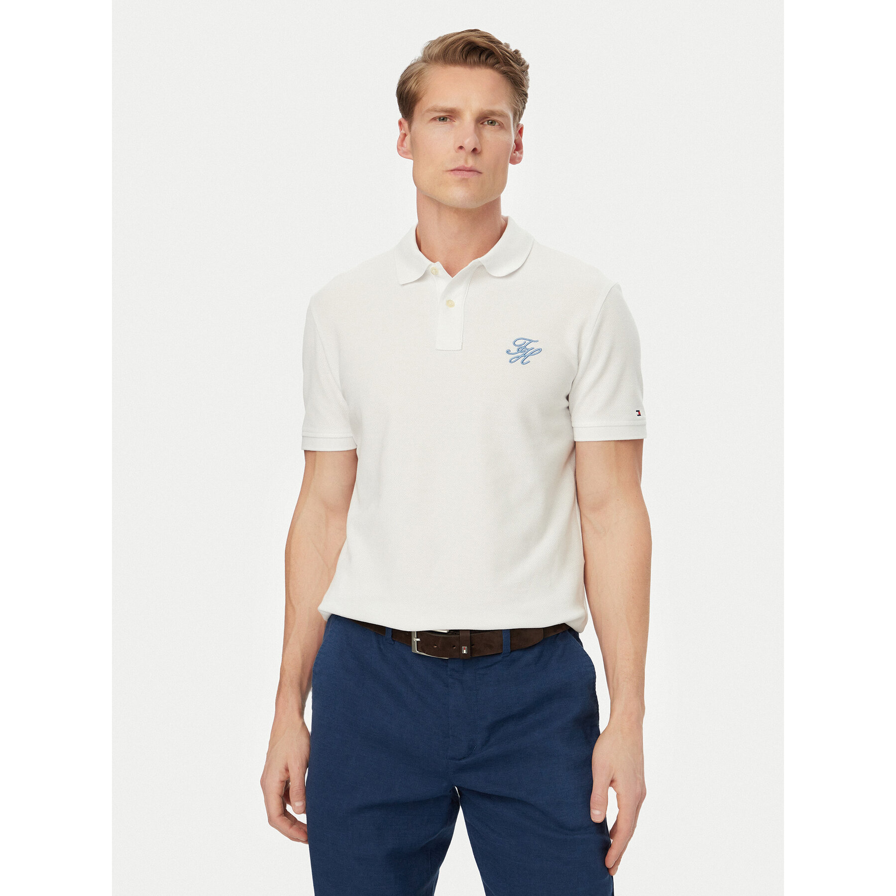 Tommy Hilfiger Poloshirt MW0MW43046 Weiß Regular Fit