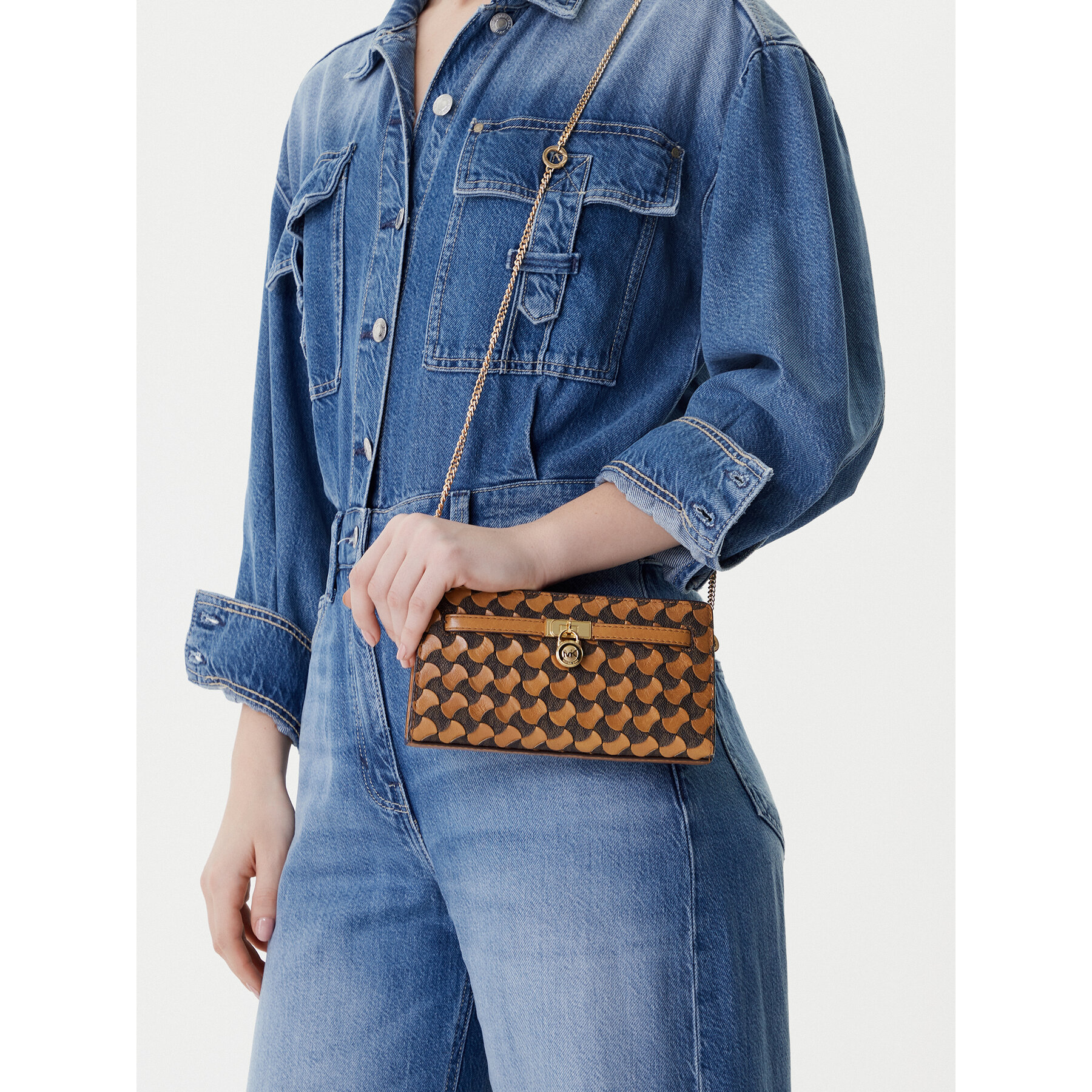 Дамска чанта MICHAEL Michael Kors 32R6GNXC0T Кафяв