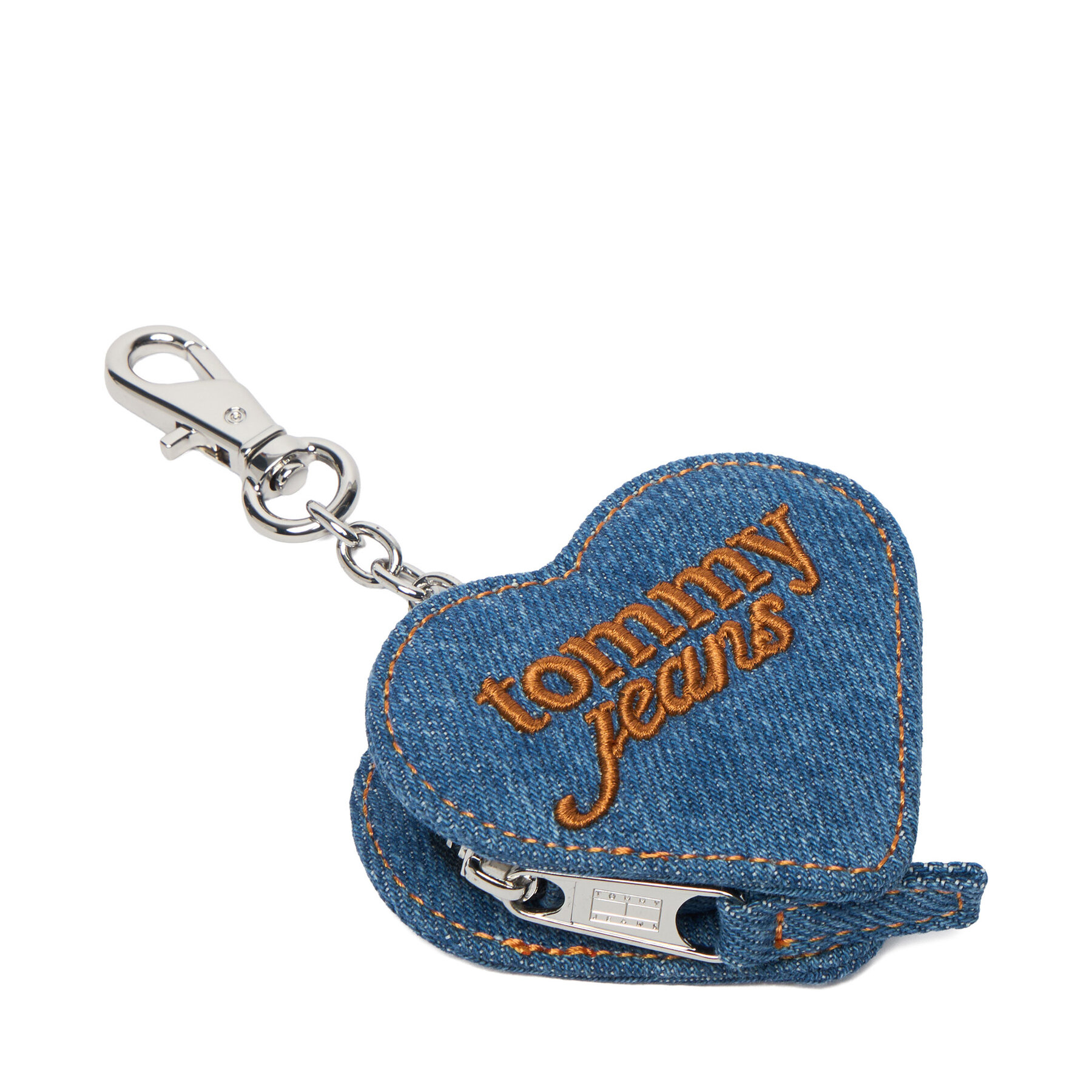 Denarnica za kovance Tommy Jeans Tjw Cool Denim Heart Coin Purse AW0AW18595 Modra